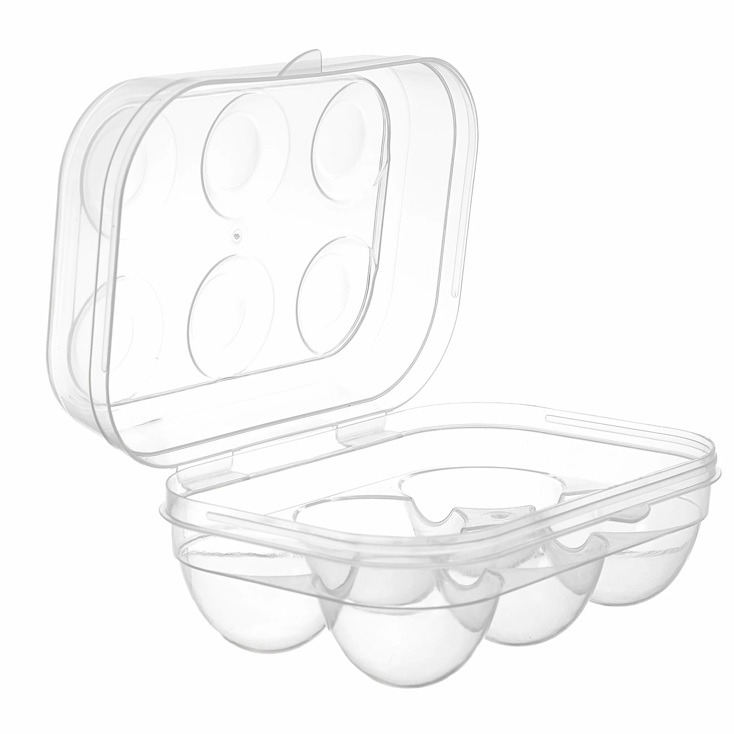 COOK CONCEPT, KB6799, Przezroczyste plastikowe pudełko na jajka, hermetyczne, lekkie i wytrzymałe, na 6 jaj, łatwe do czyszczenia, idealne do przechowywania, rozmiar: 6 jaj, kolor: przezroczysty