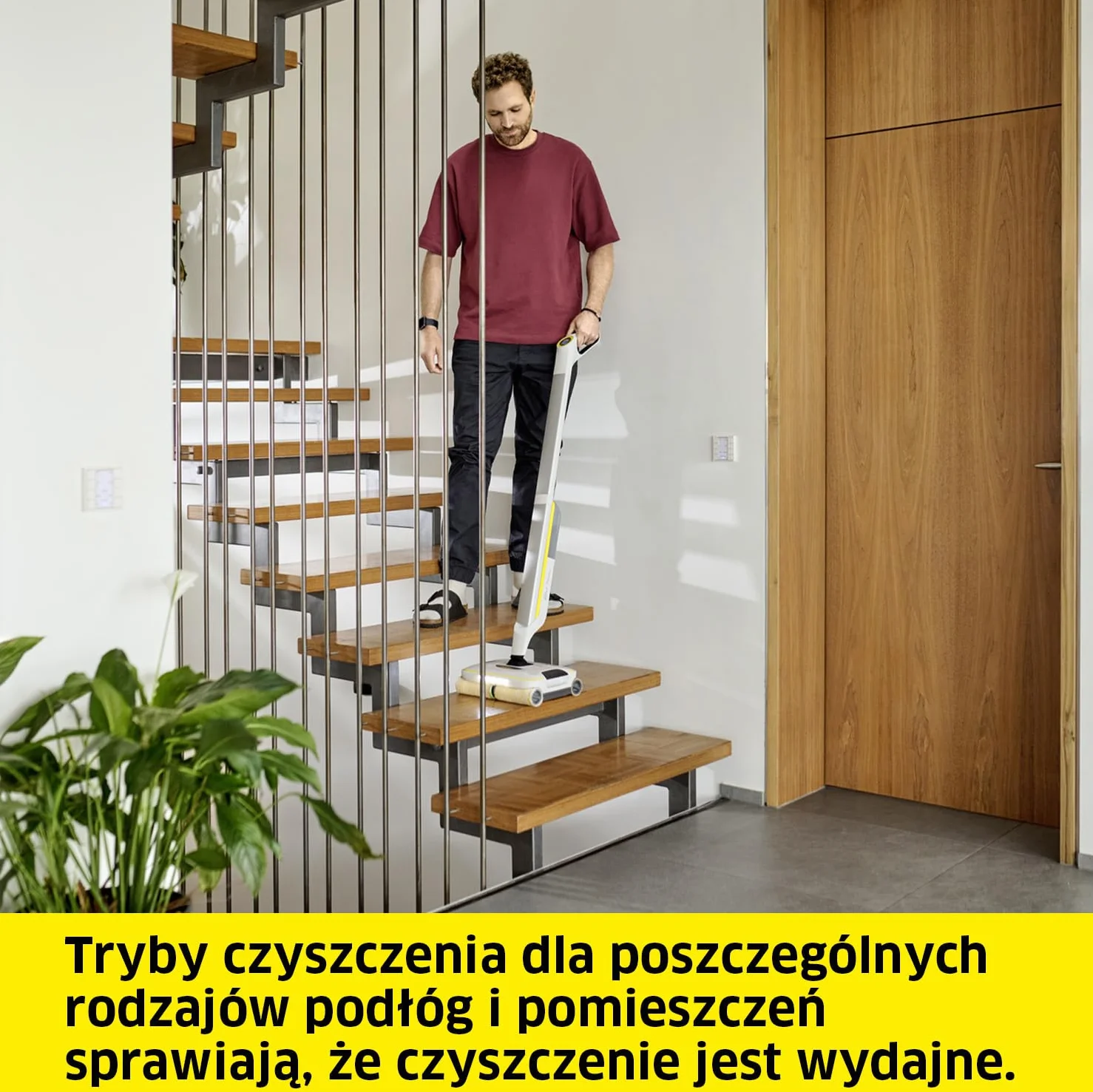 Kärcher mop elektryczny FC 8 Smart Signature Line, bezprzewodowy mop podłogowy z 4 obrotowymi padami z mikrofibry, z aplikacją, czas pracy: ok. 60 min, wydajność powierzchniowa: ok. 230 m²