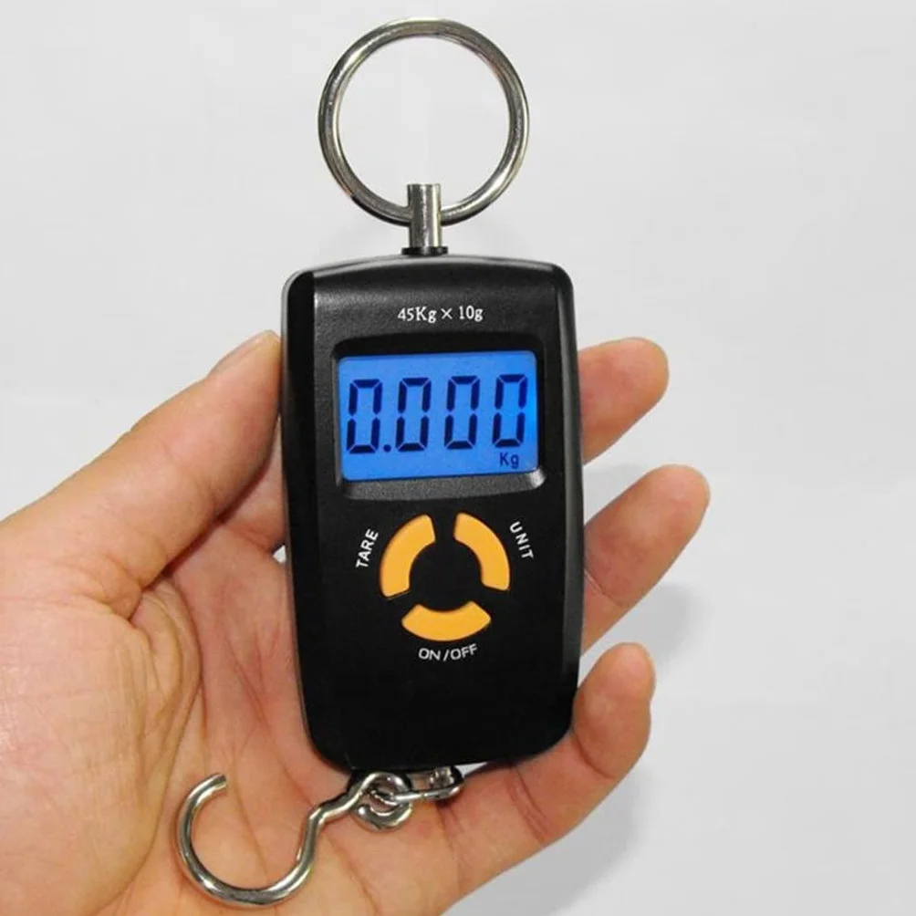 JFDBGU Mini Hand Held hanging scale LCD Digital Fishing Pocket Suitcase Hook Weight Luggage Scale