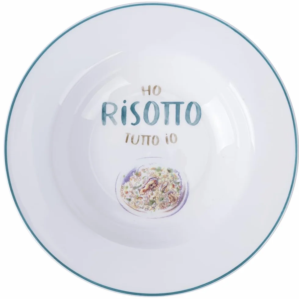 Zestaw 6 talerzy do zupy, 23 cm, porcelana New Bone China, Le Travisate