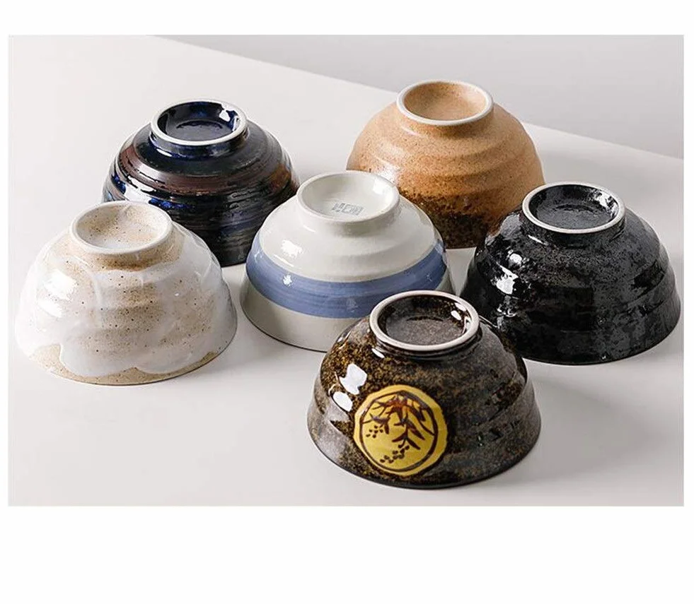 Ceramiczna miska ramenowa w stylu japońskim, duża miska do serwowania, ceramiczne naczynia do serwowania, zupa salad, miska do mieszania owoców, miski na płatki śniadaniowe i makaron