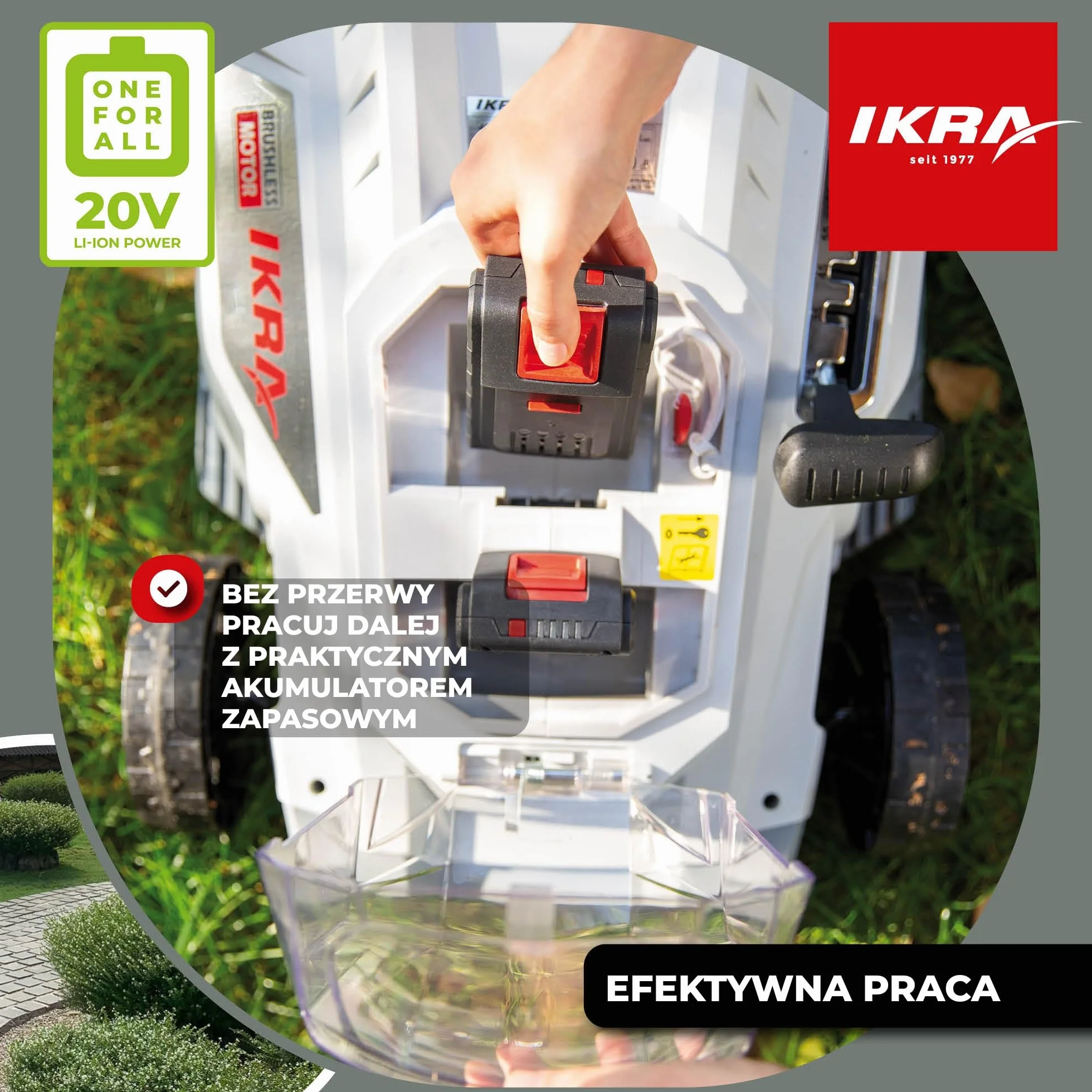 IKRA 17180249-AZ 20 V 2,5 Ah akumulator litowo-jonowy akumulator zastępczy