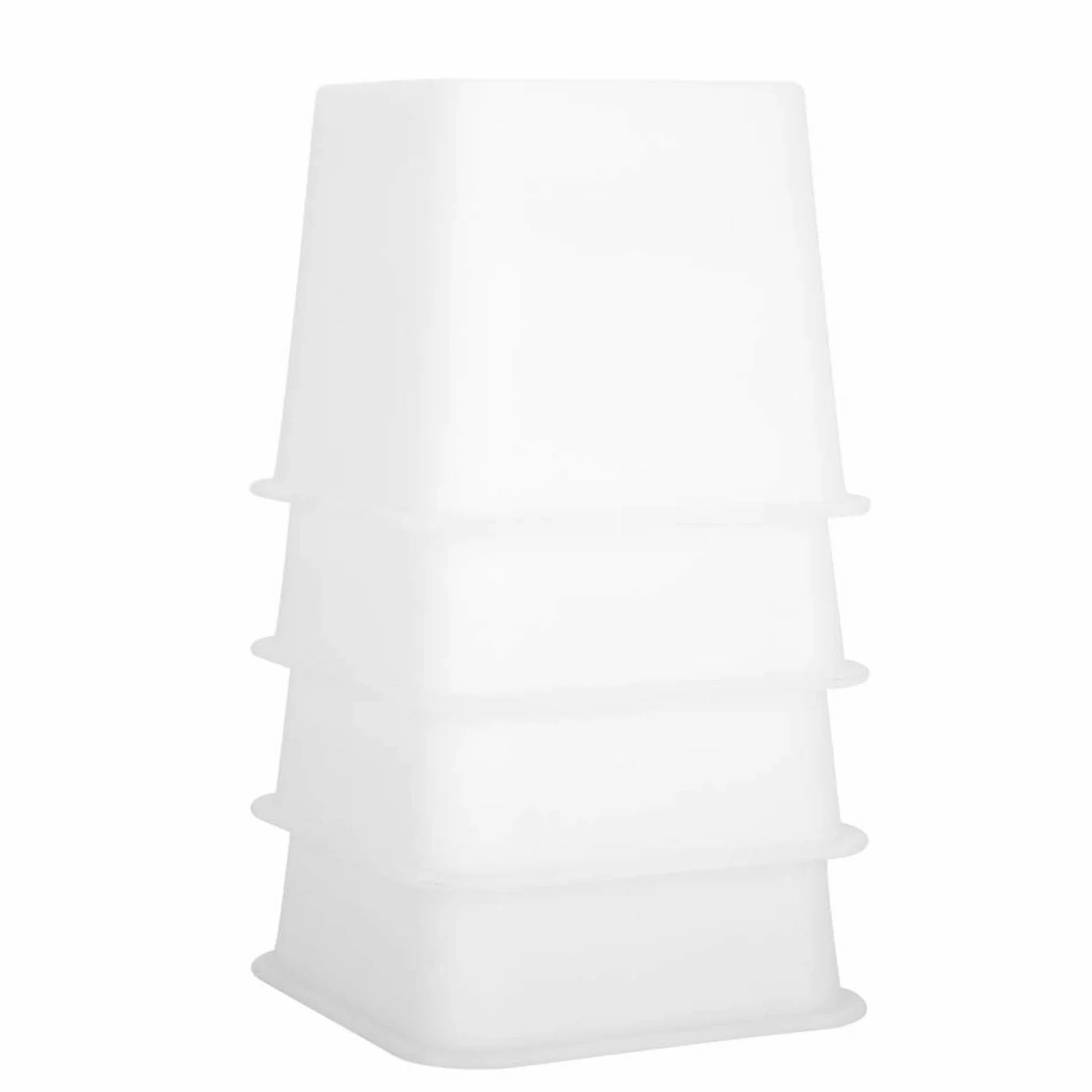 Ejoyous Podstawka do łóżka 10cm podwyższenie krzesła podwyższenie mebli Sofa stół i krzesła podpórka na nogi przechowywanie kolor drewna podnóżek meble podwyższenie 4 szt.