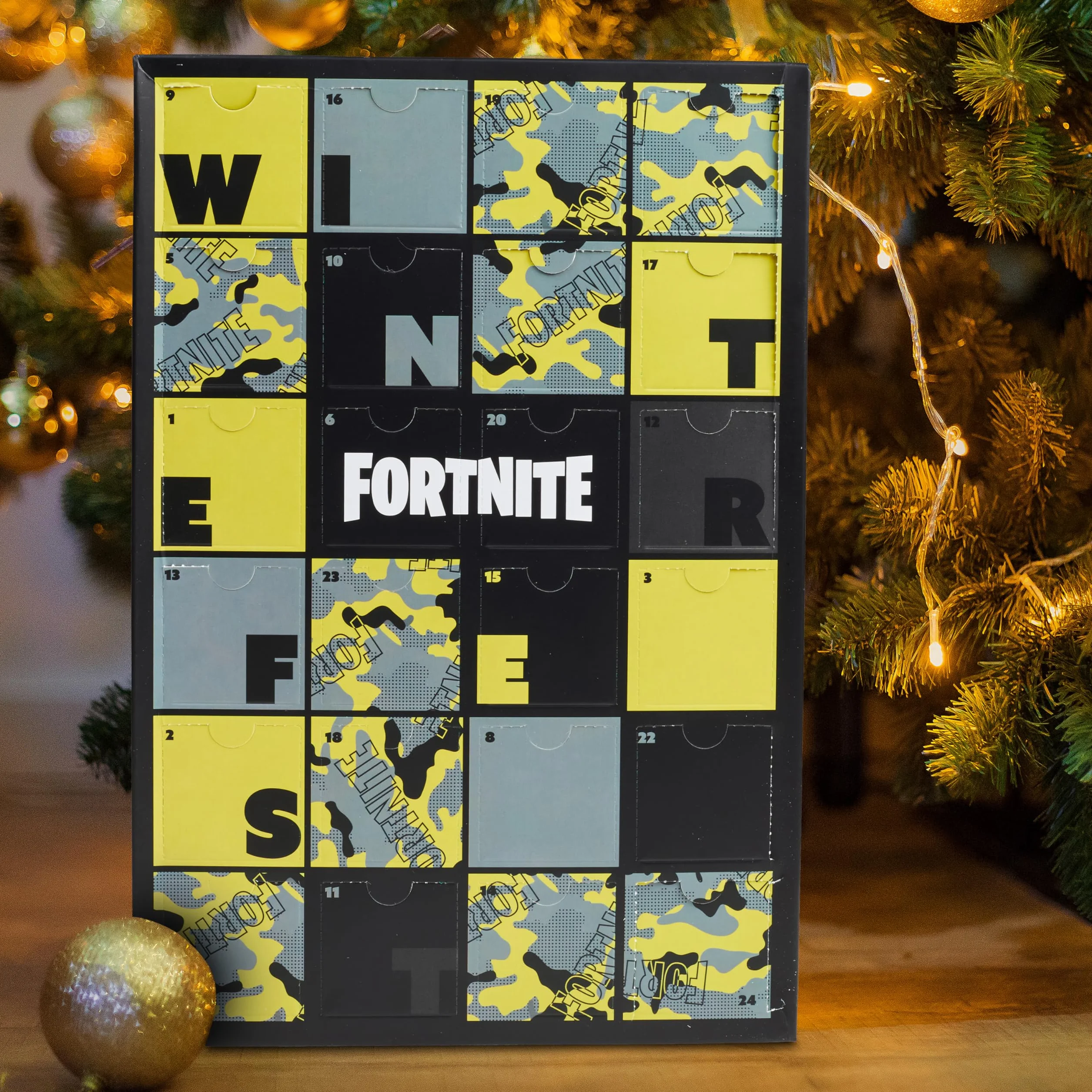 Get Trend Fortnite Skarpety Kalendarz adwentowy 2025 dla chłopców, nastolatków i mężczyzn, rozmiar 24-27 cm, 24 pary skarpet na co dzień i sport, odliczanie do Bożego Narodzenia, prezenty dla graczy