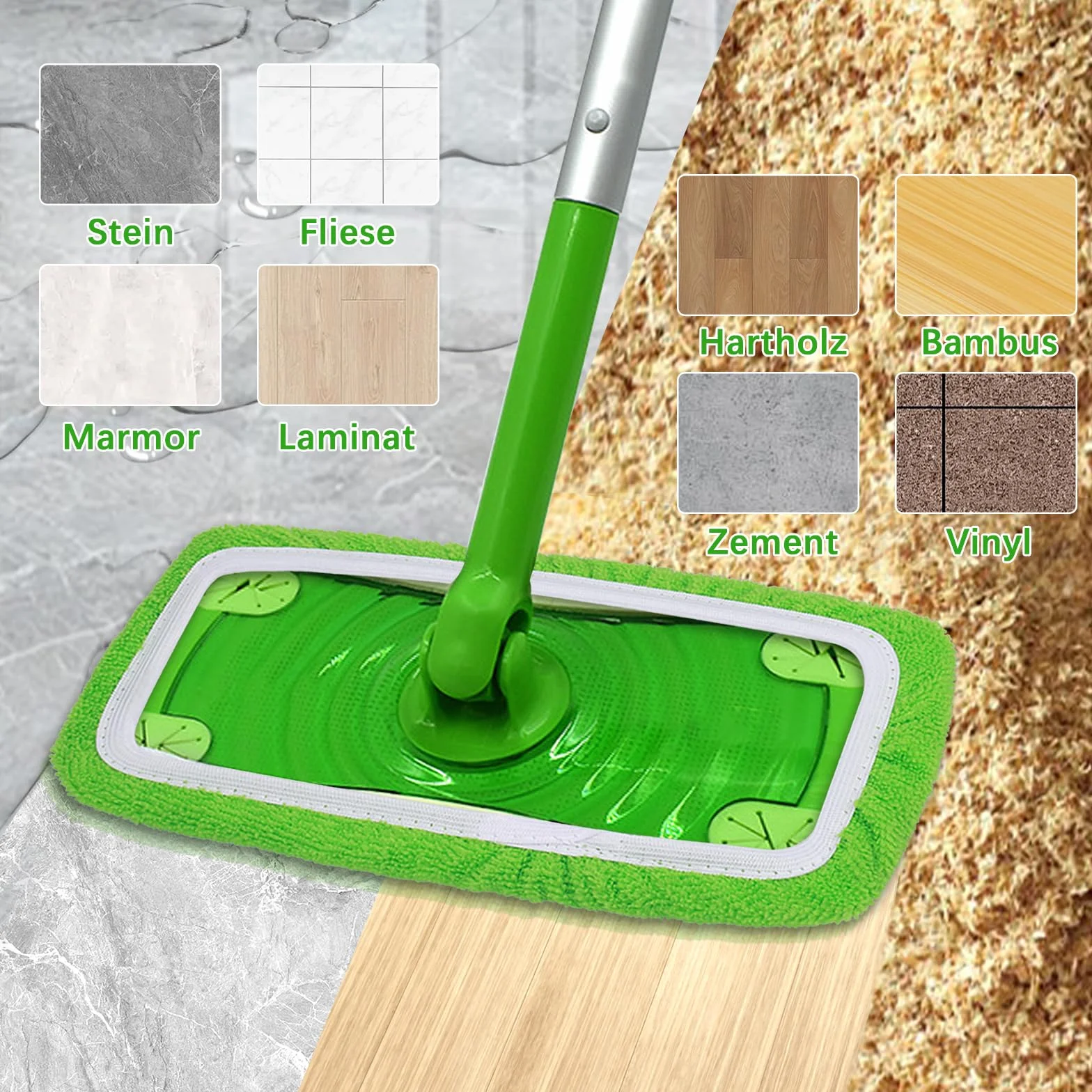 8 sztuk ⋆ściereczek wielokrotnego użytku do mopa Swiffer, zestaw mikrofibry do mopa Swiffer Sweeper