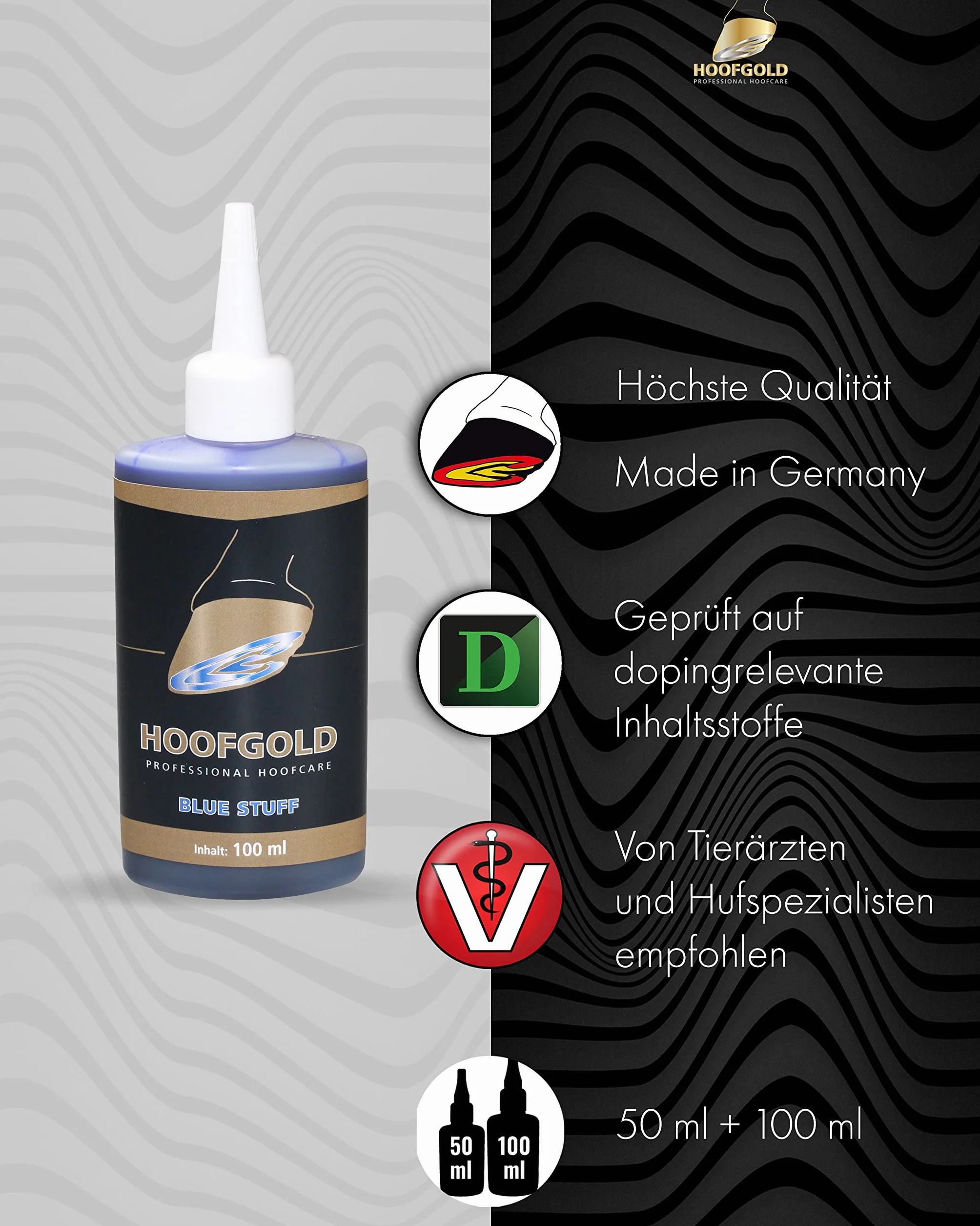BlueStuff środek leczniczy na pleśniawkę i White Line u konia 100 ml