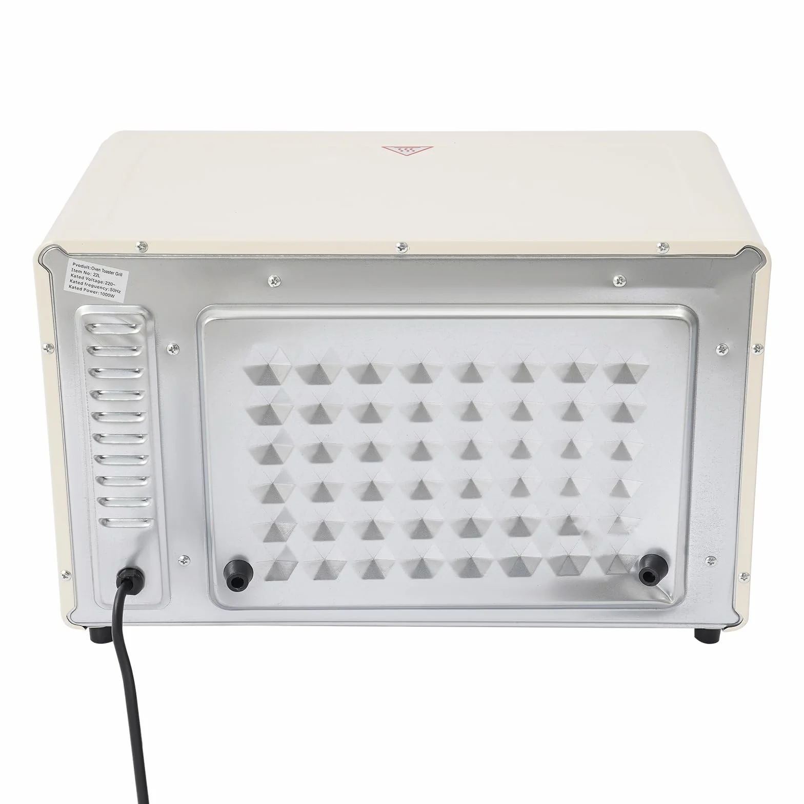 Mini piekarnik, 22 l, 1000 W, z patelnią do grillowania i rusztem do grillowania, mini piekarnik do pizzy z regulacją temperatury (120°C-250°C), 4 rury grzewcze, mini piekarnik na imprezy, dla rodzin