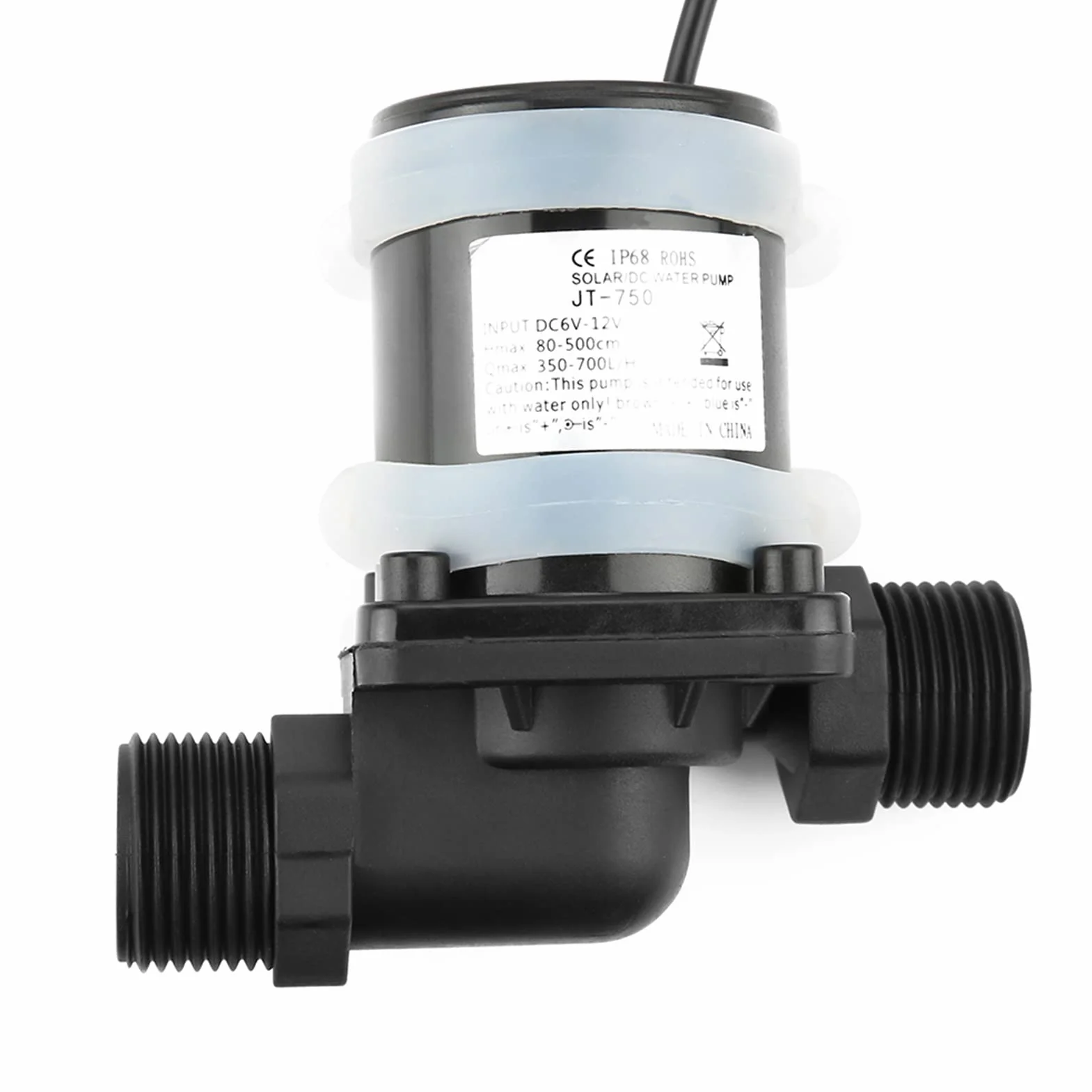 Mini pompa wodna DC 12V cicha pompa obiegowa z gumową podstawą -40℃ ~ 100℃