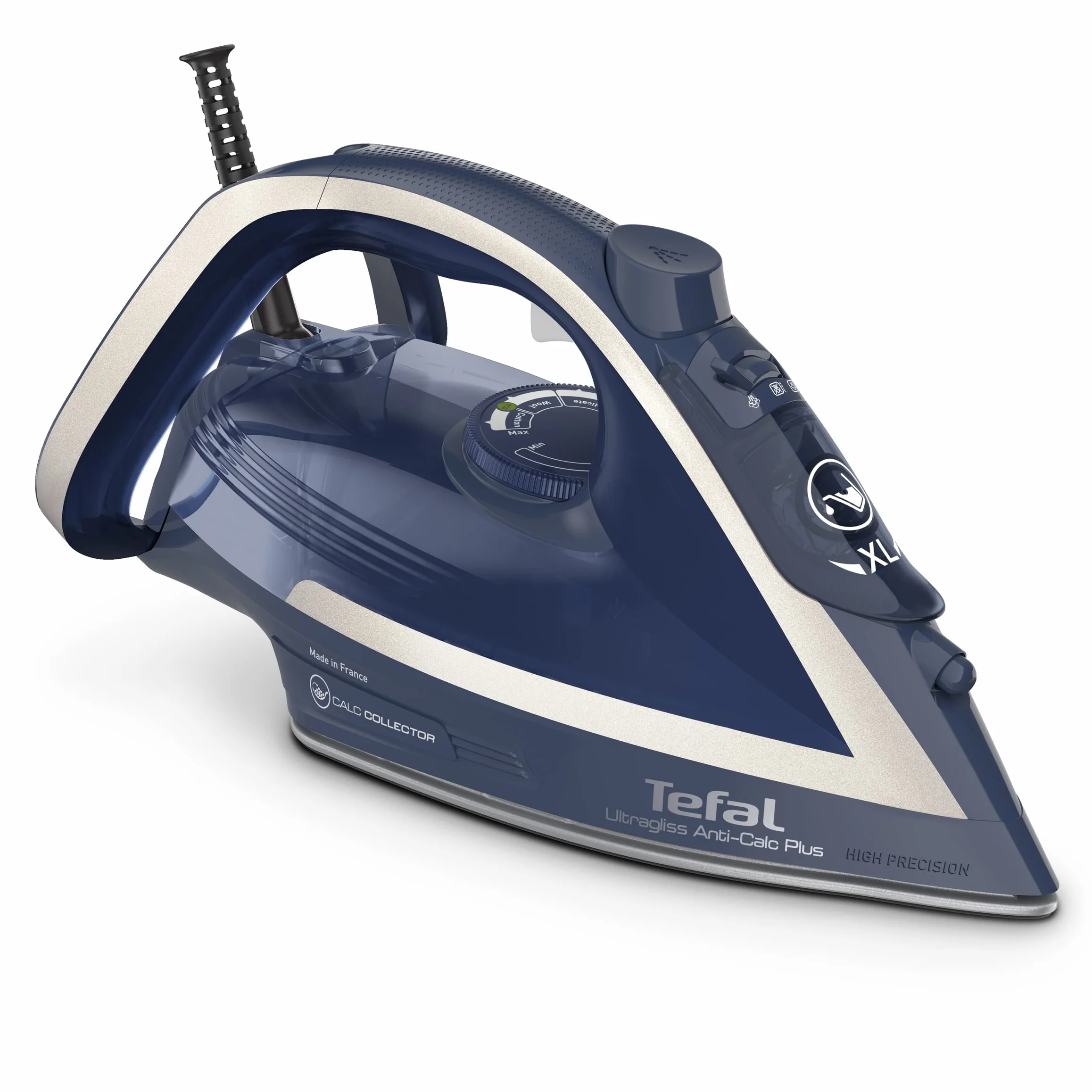 Tefal FV6830 Ultragliss Anti-Calc Plus Żelazko Parowe, 2800 W, Niebieski/Biały