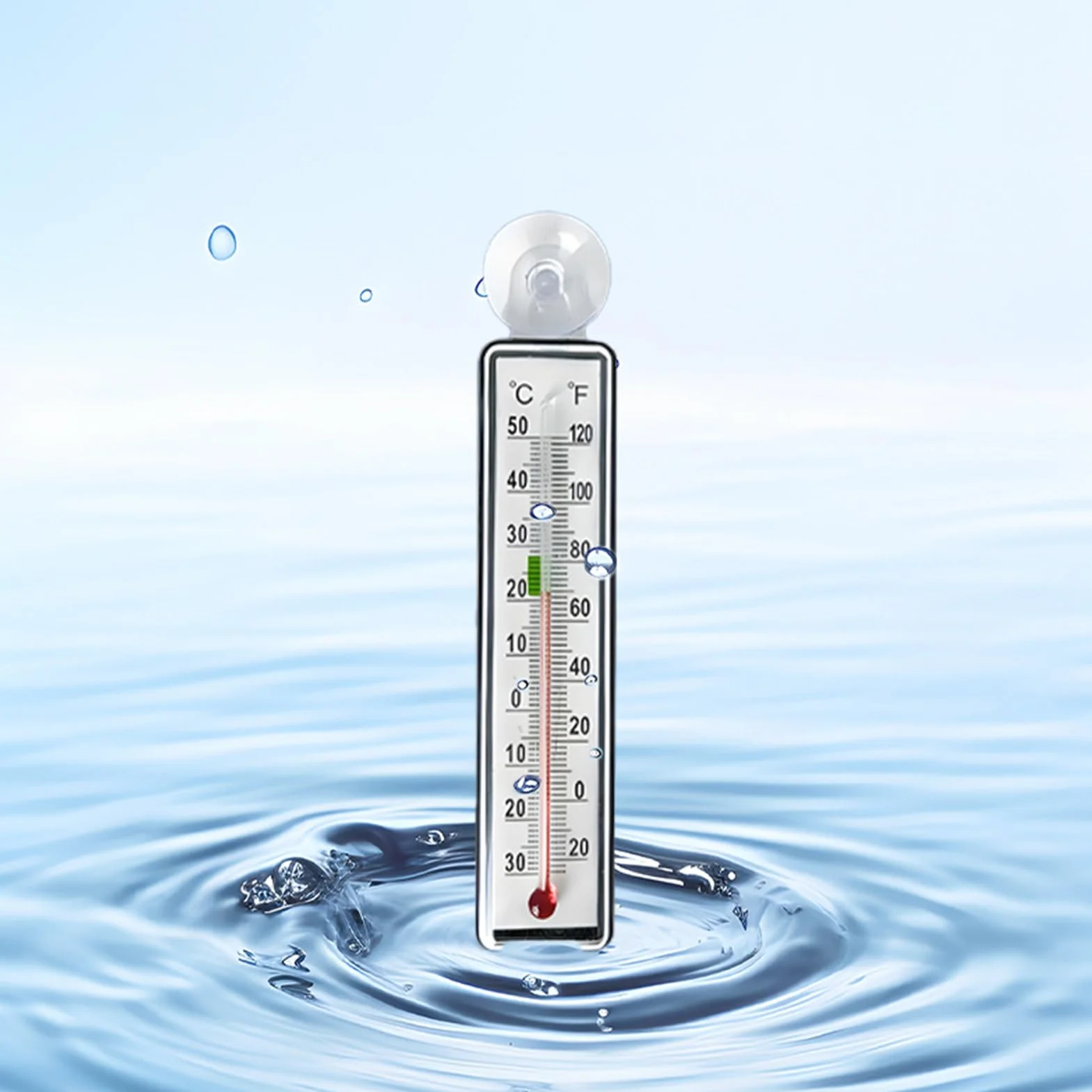 Termometr do Akwarium - Monitor Temperatury w Terrarium - Antykolizyjny Termometr Z Przyssawką Dla Terrarium Gadów Akwarium Gotowania Warzenia I Pieczenia