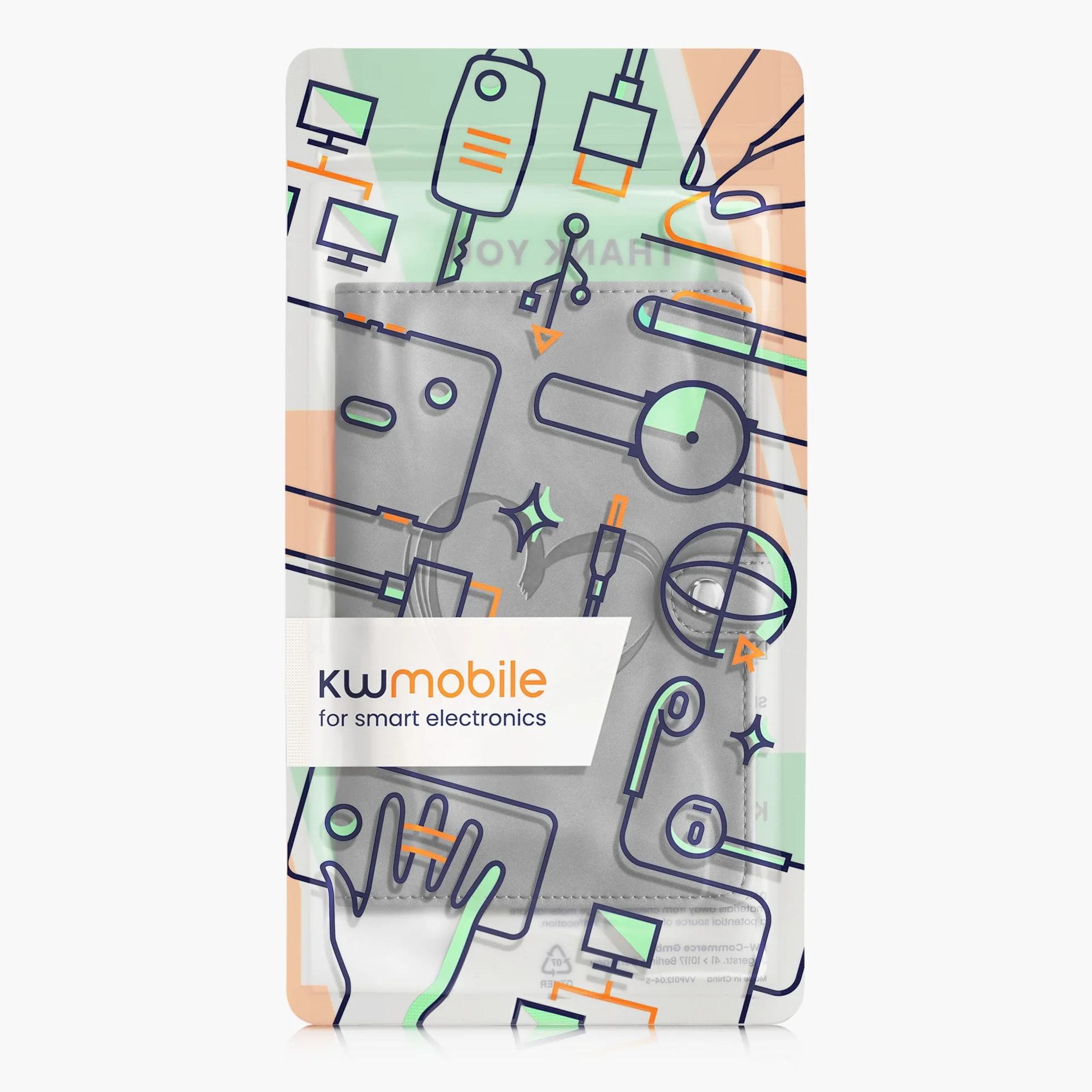 kwmobile Etui na paszport szczepień dla zwierząt - etui ochronne na legitymację zwierząt domowych - legitymacja szczepień zwierząt domowych okładka ze sztucznej skóry - szczotka w kształcie, Szczotka