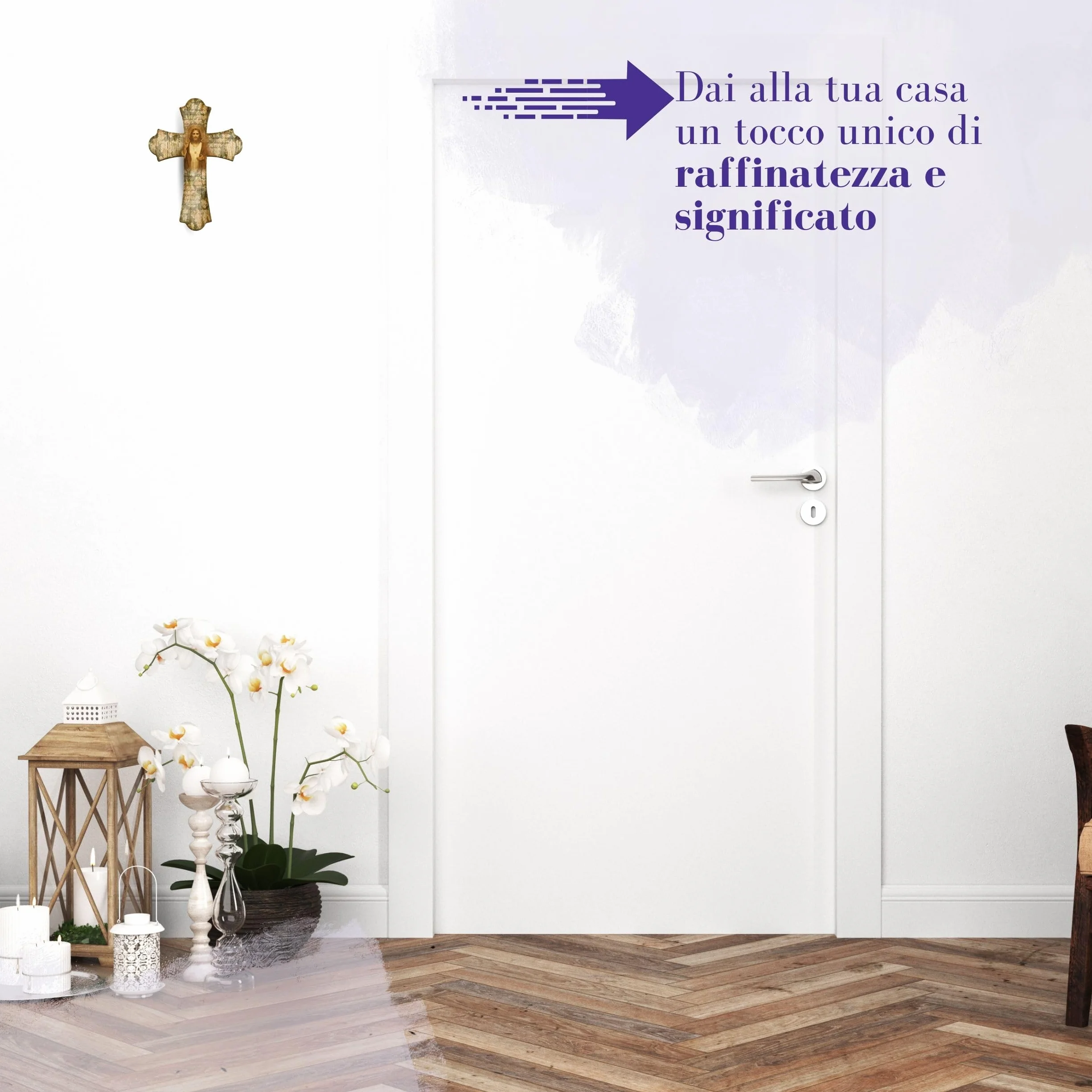 Fratelli Bonella | Drewniane Ramy Kształtowane W Stylu Vintage Najświętszego Serca Jezusa 19x24cm | Made in Italy