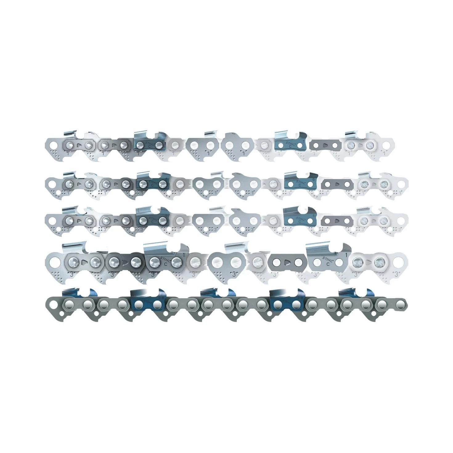 STIHL Zapasowy łańcuch PICCO MICRO 63PM3 3636/50 3/8 cala, 50 ogniw, 1,3 mm, długość 35 cm, 1 sztuka, 3636000050