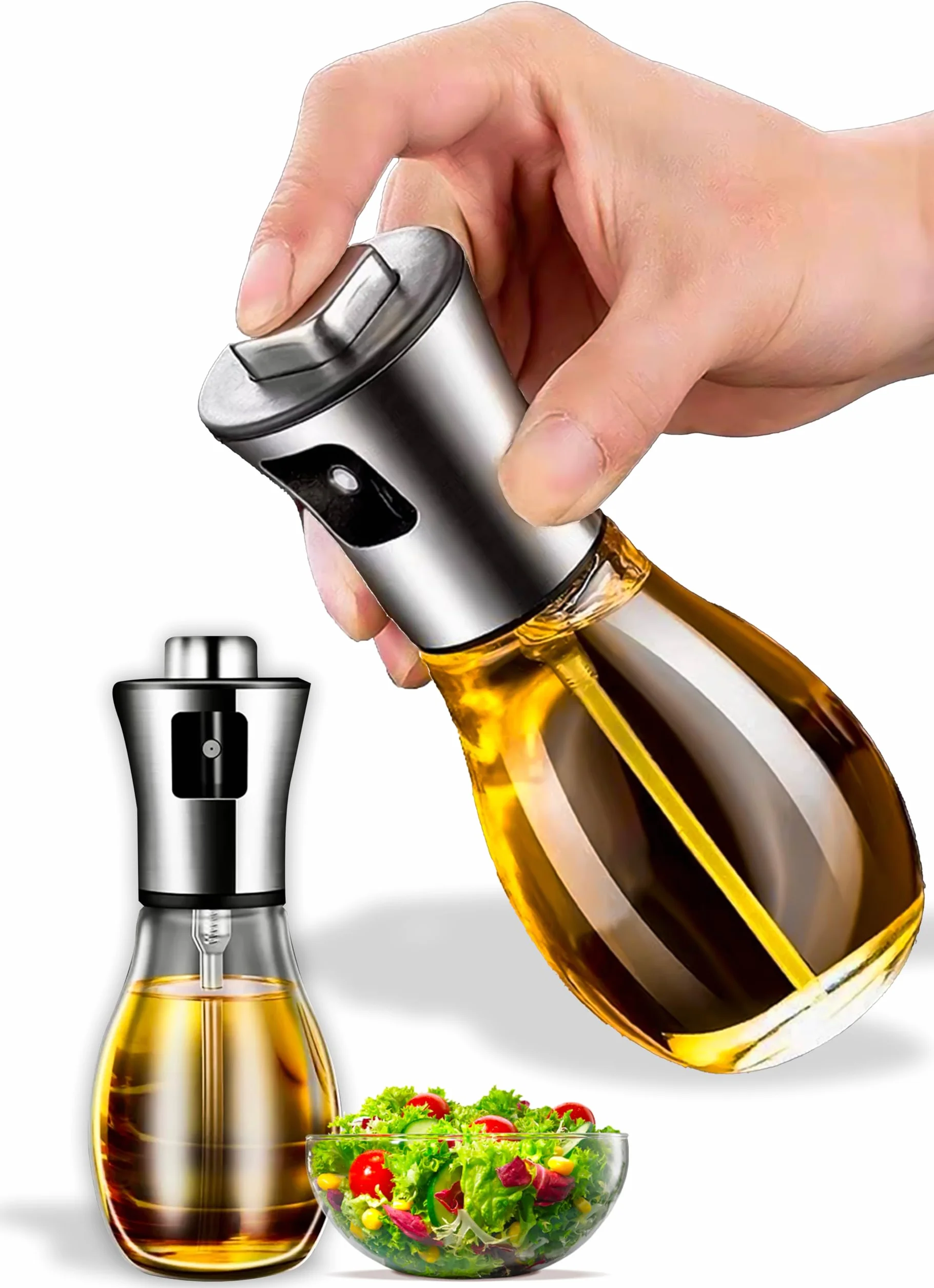 IPEA Szklany dozownik na oliwę w sprayu 170 ml do oleju i octu - dozownik rozpylacza do domu, kuchni, restauracji