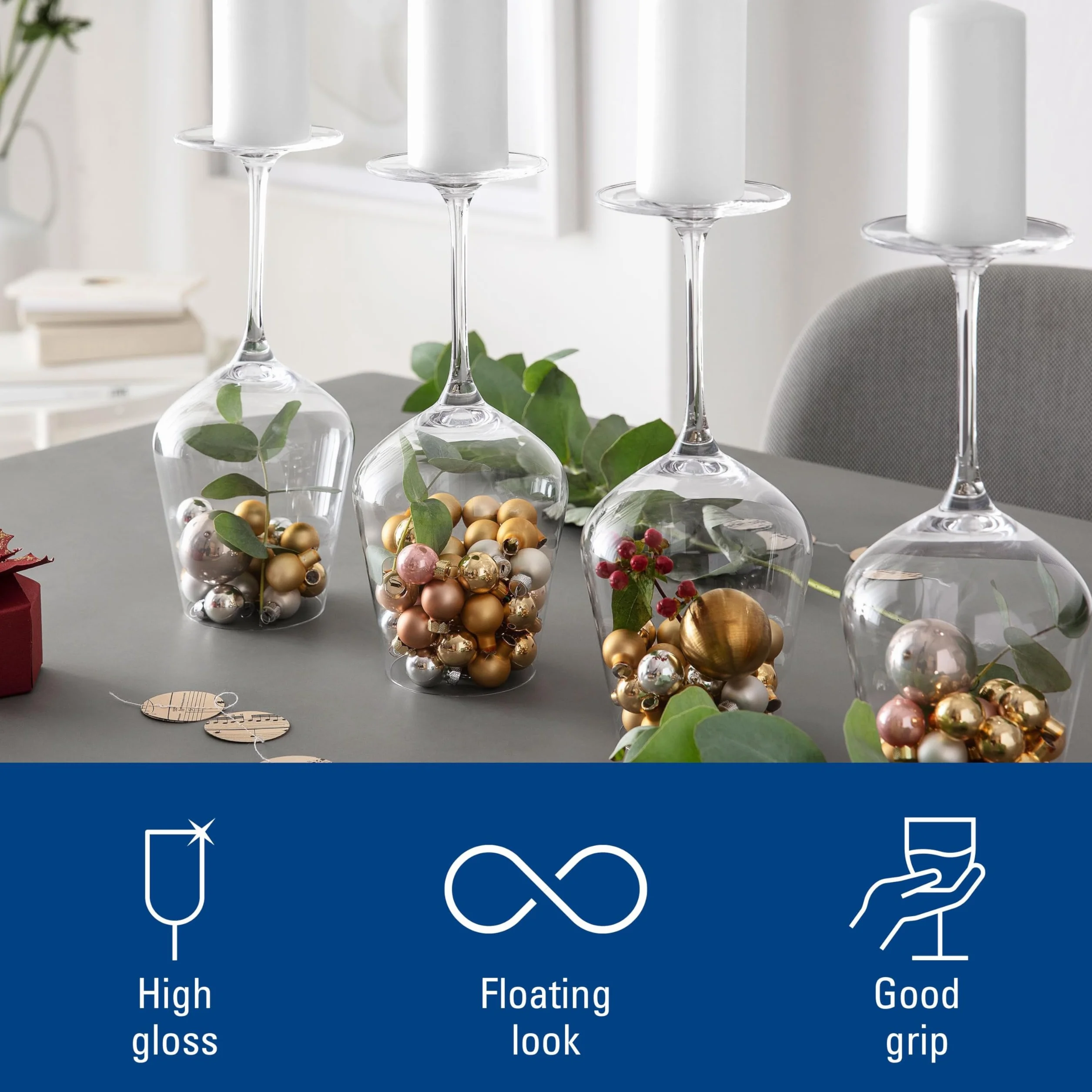 Villeroy & Boch Villeroy und Boch La Divina Bordeaux Kieliszek 4-częściowy zestaw szklanek, szkło, 4-częściowy, 4