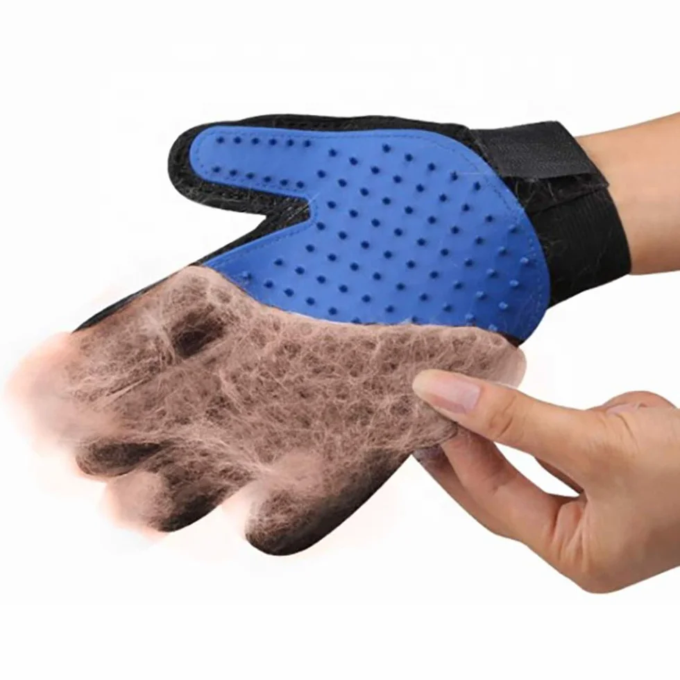 Magic Brush rękawica do pielęgnacji sierści dla psów kotów koni usuwacz sierści zwierząt szczotka
