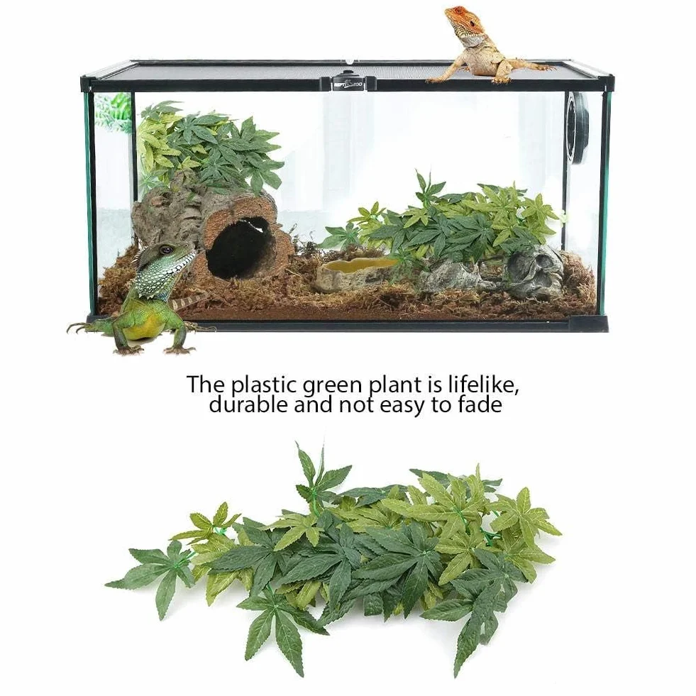 Sztuczne rośliny do akwarium z przyssawką, zielona trawa dekoracja do terrarium