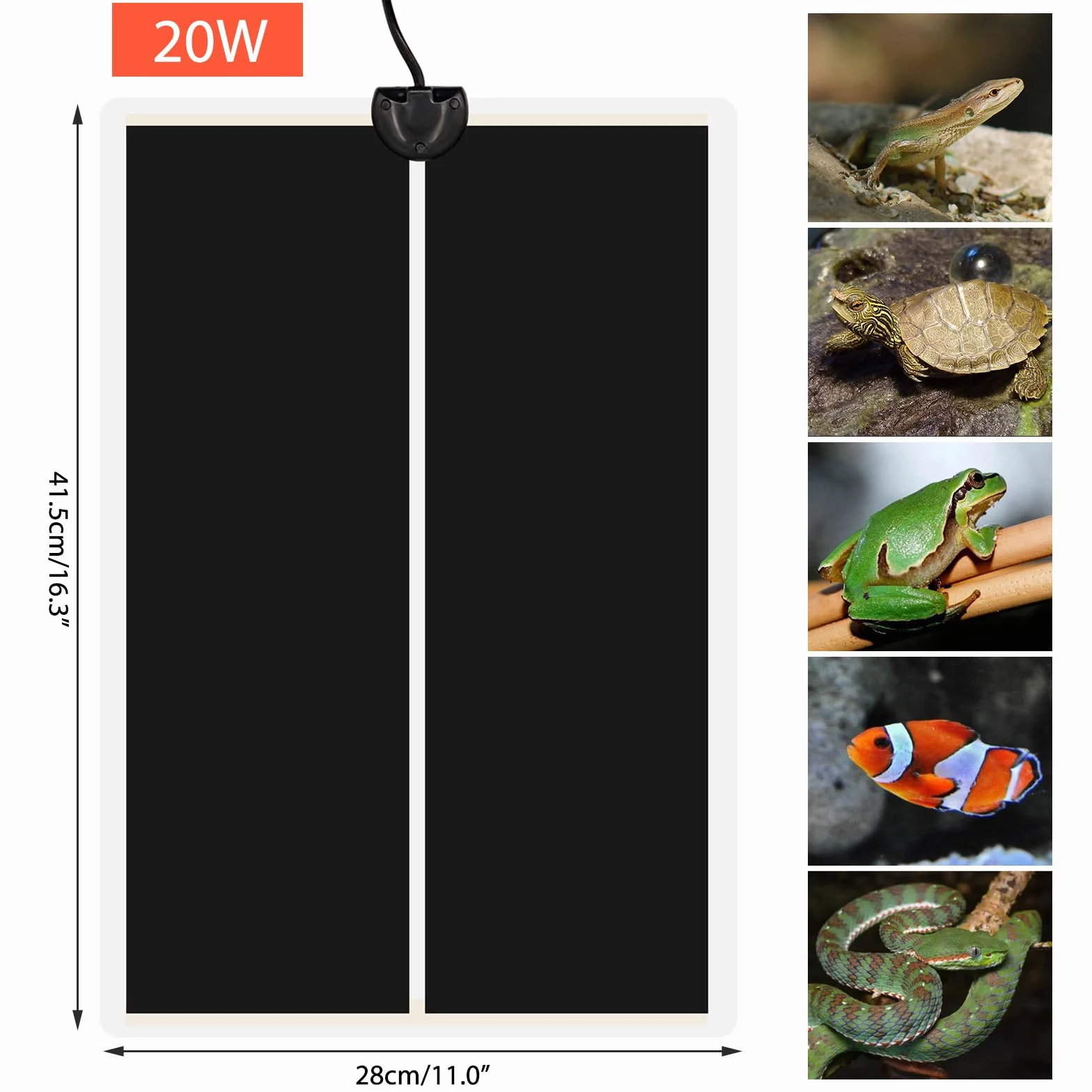 Mata grzewcza dla gadów Vivarium 20 W regulowana temperatura