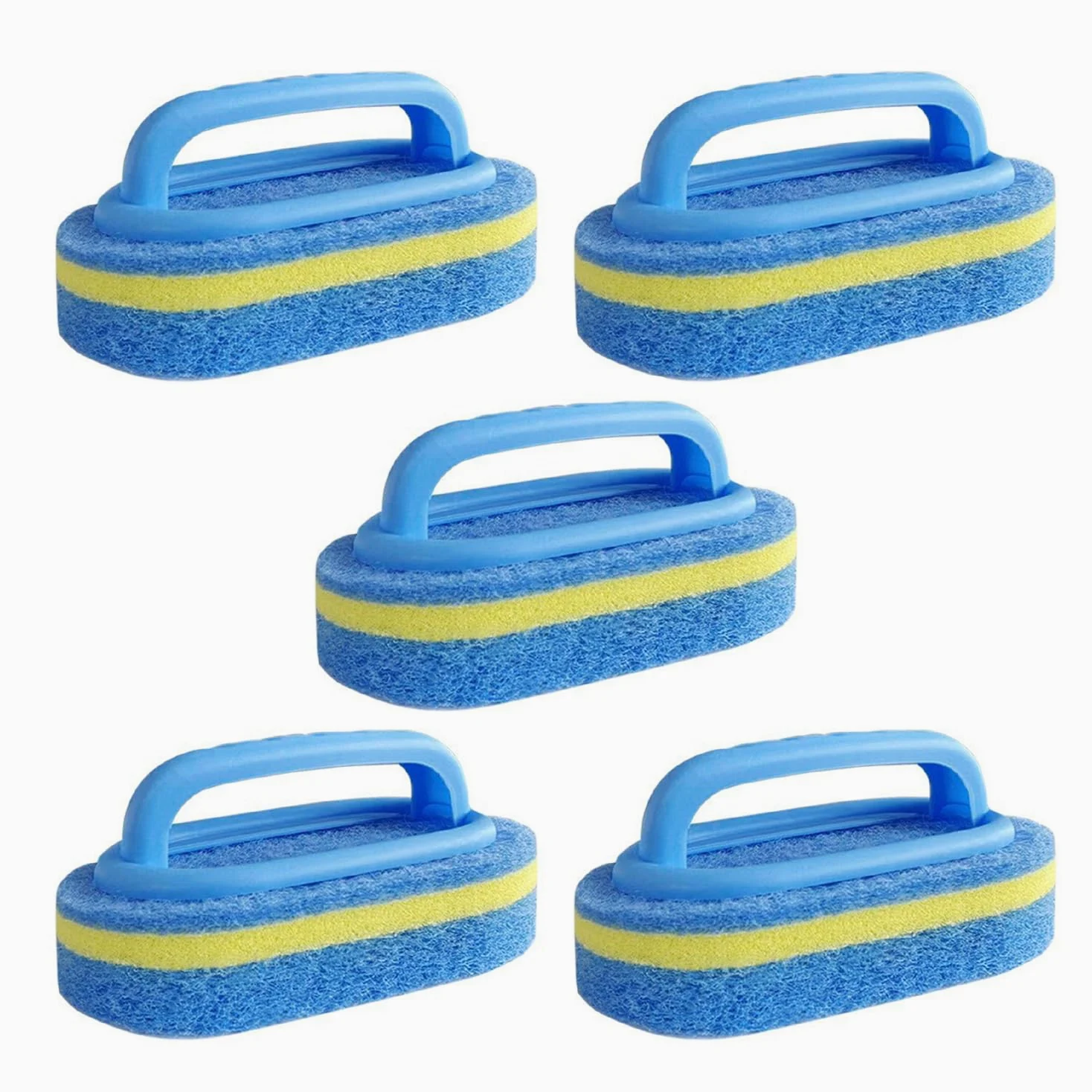 5 gąbek do czyszczenia, chusteczki gąbkowe z uchwytami, szczotki do czyszczenia kuchni, szczotki do czyszczenia wanny, szczotki do czyszczenia gospodarstwa domowego.