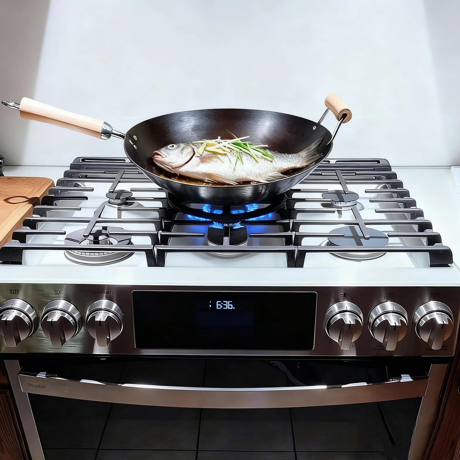 Żeliwny pierścień nośny do woka 24 cm do kuchni Samsung GE Frigidaire Whirlpool KitchenAid