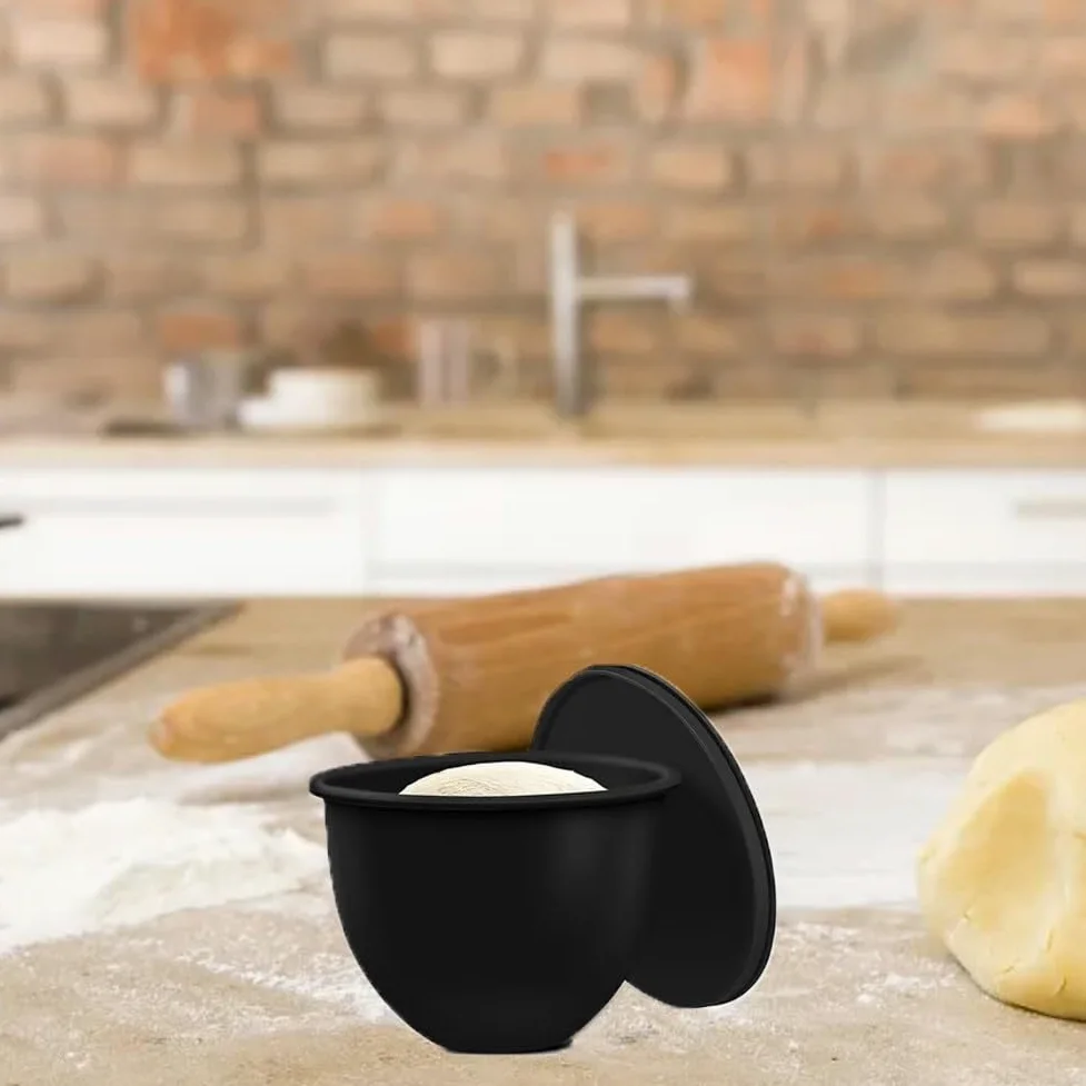 Besttoolifes Wkładki do miski silikonowej do miksera stojącego KitchenAid, 3-w-1 elastyczna podszewka do miski z wylewkiem i pokrywkami do przechowywania, nadaje się do zmywarki i kuchenki