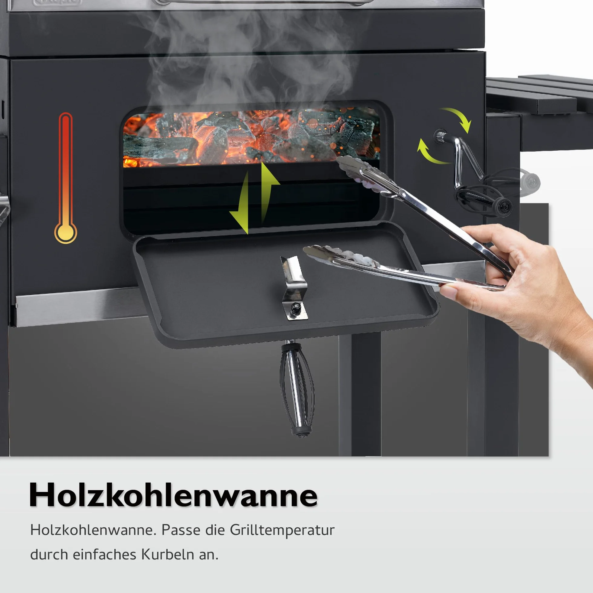 Tepro Toronto Click Charcoal BBQ Antracyt/Stal nierdzewna