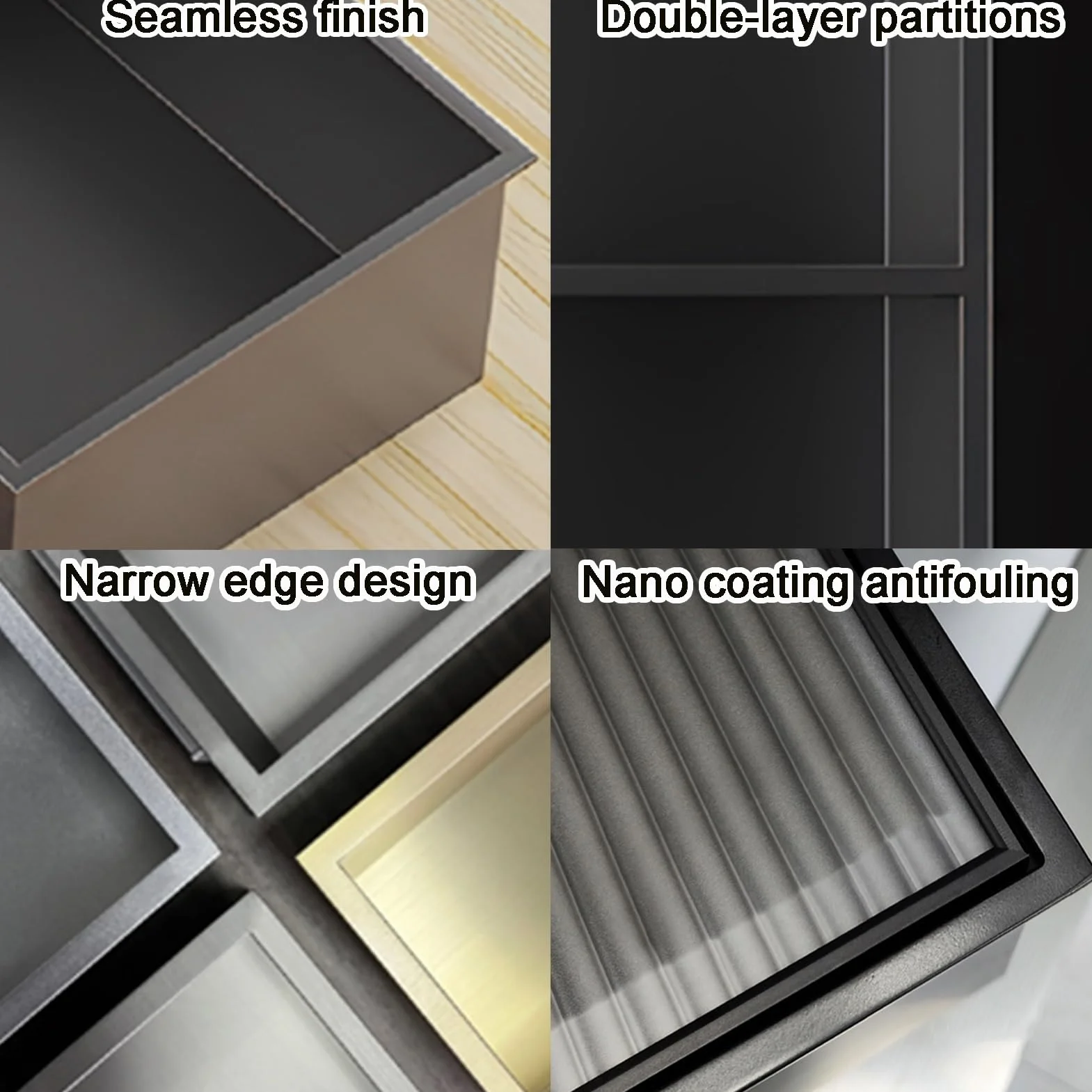 Uchwyt na papier toaletowy ze stali nierdzewnej, wielokolorowy organizer pod prysznic, wbudowana konstrukcja, wszechstronne rozmiary (szary, 400 x 200 x 125 mm) – idealny do łazienki