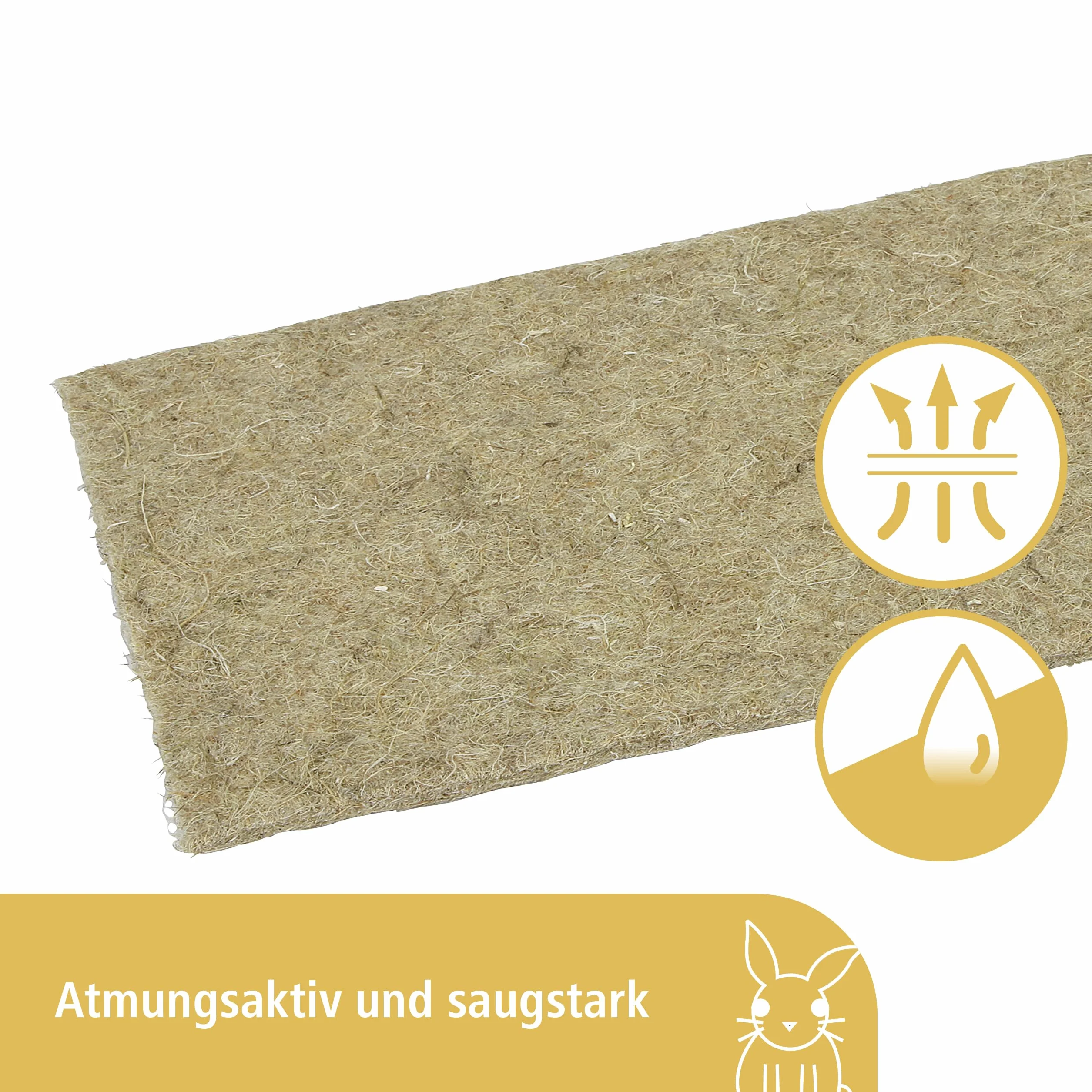 Kerbl 82744 Dywan dla gryzoni ze 100% konopi, 40 x 25 x 1 cm