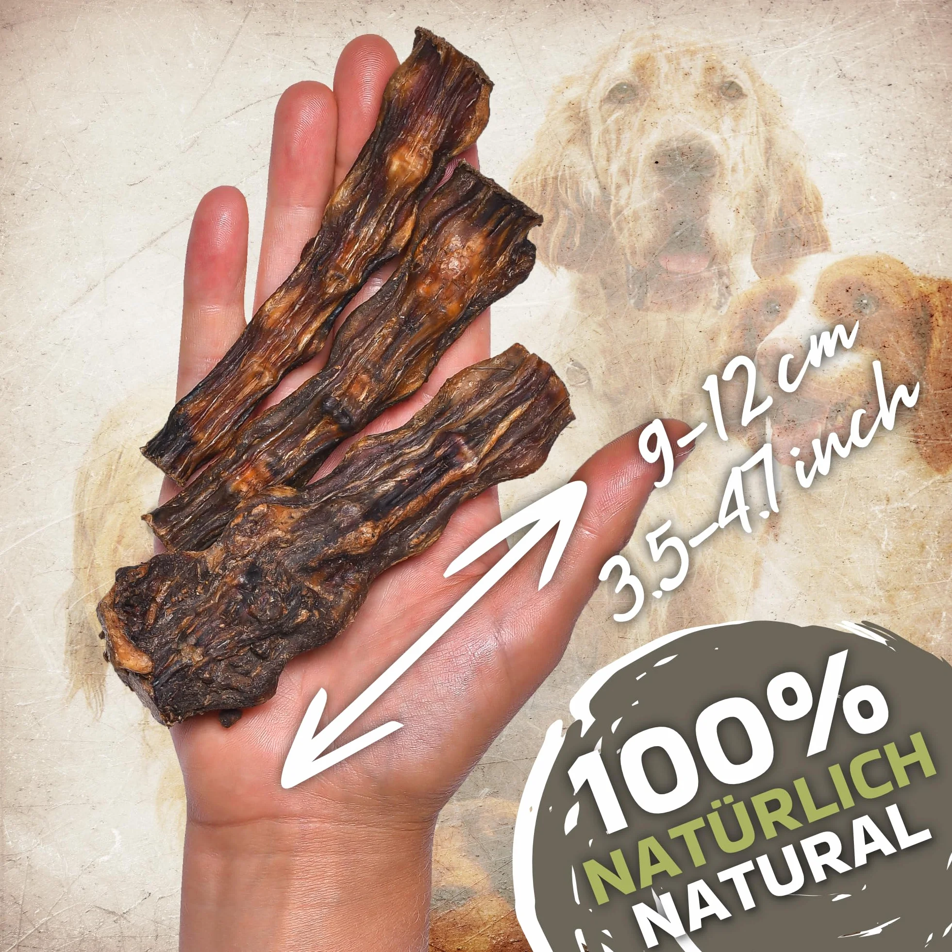 Naturalny gryzak ogon wołowy 1kg dla psów do pielęgnacji zębów