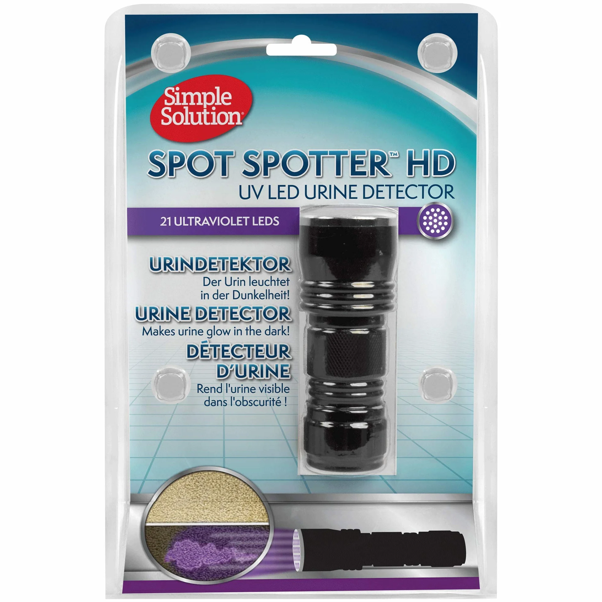 Simple Solution Spot Spotter UV LED Detektor moczu