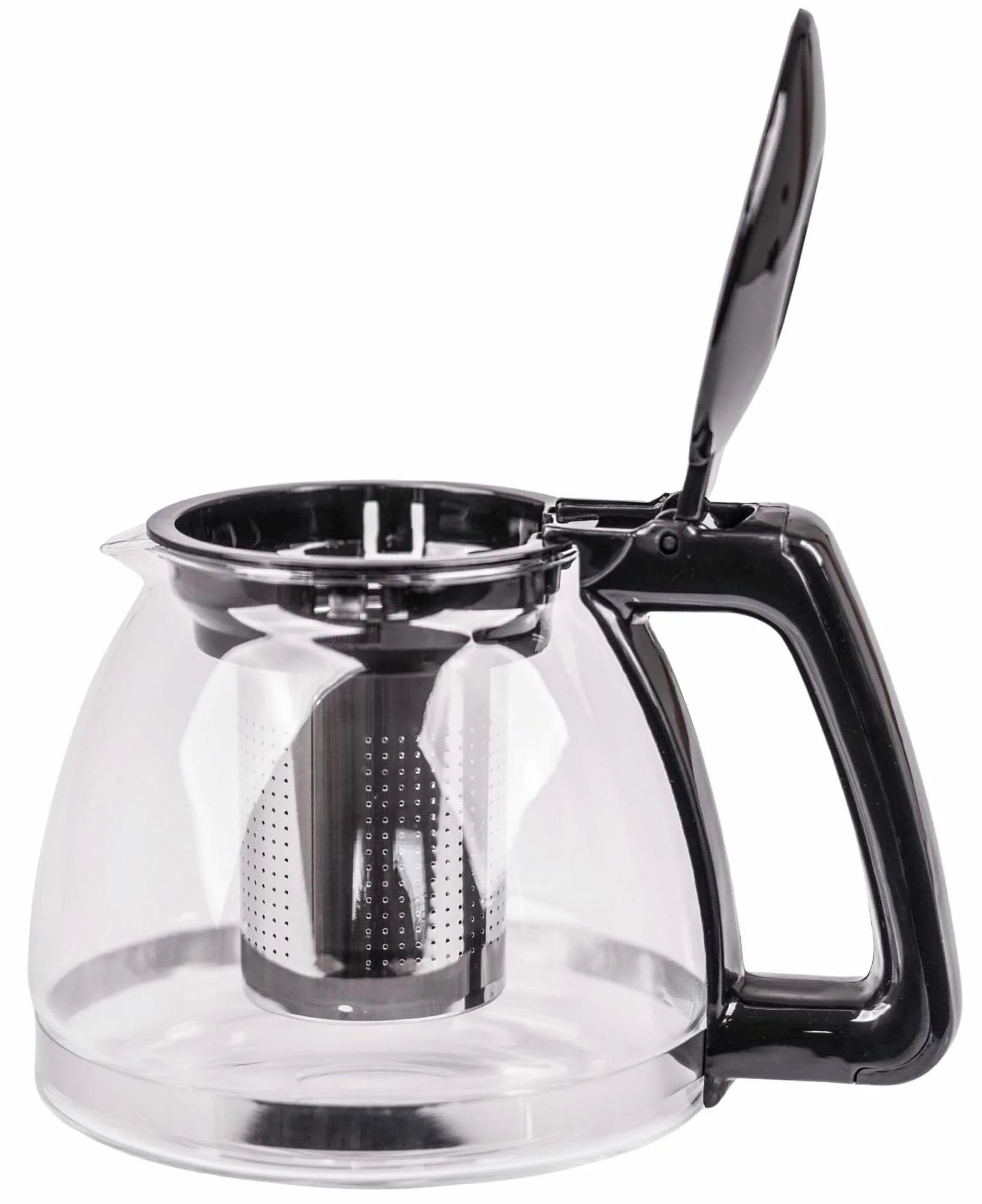 OMAGO, Dzbanek z zaparzaczem, dzbanek do herbaty, ziół, naparów, elegancki dzbanek, pojemny, szklany dzbanek, czajniczek z sitkiem, żaroodporny (1000ml)