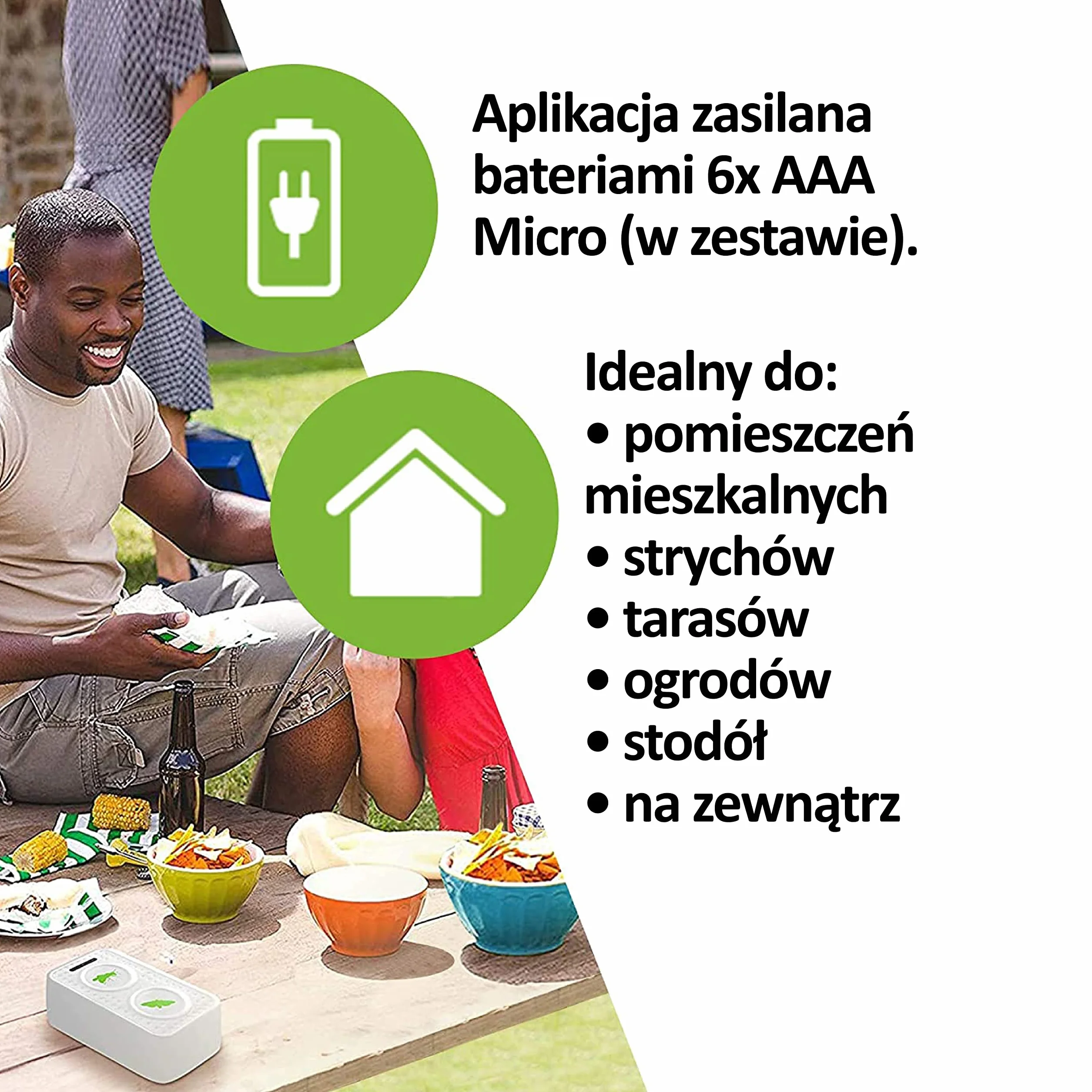 ISOTRONIC ochrona przed osami, odstraszanie moli, odstraszanie os dzięki ultradźwiękom i zmiennej częstotliwości, ochrona przed molami | 1 sztuka