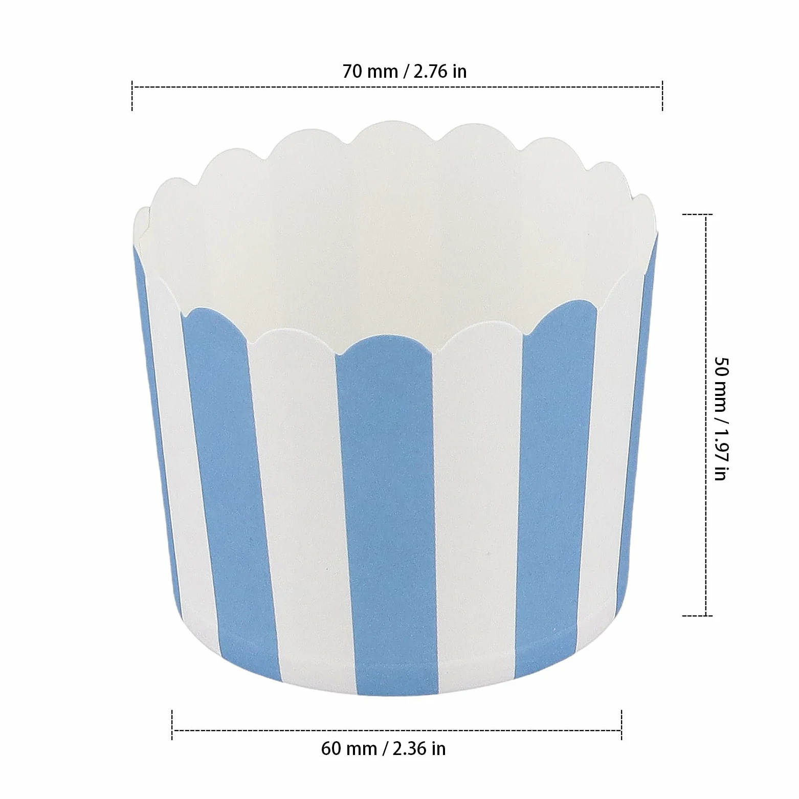 300 sztuk 7 x 7 x 5 cm foremki do muffinek, babeczek, tekturowe, foremki do pieczenia na urodziny, wesela, imprezy i uroczysto?ci