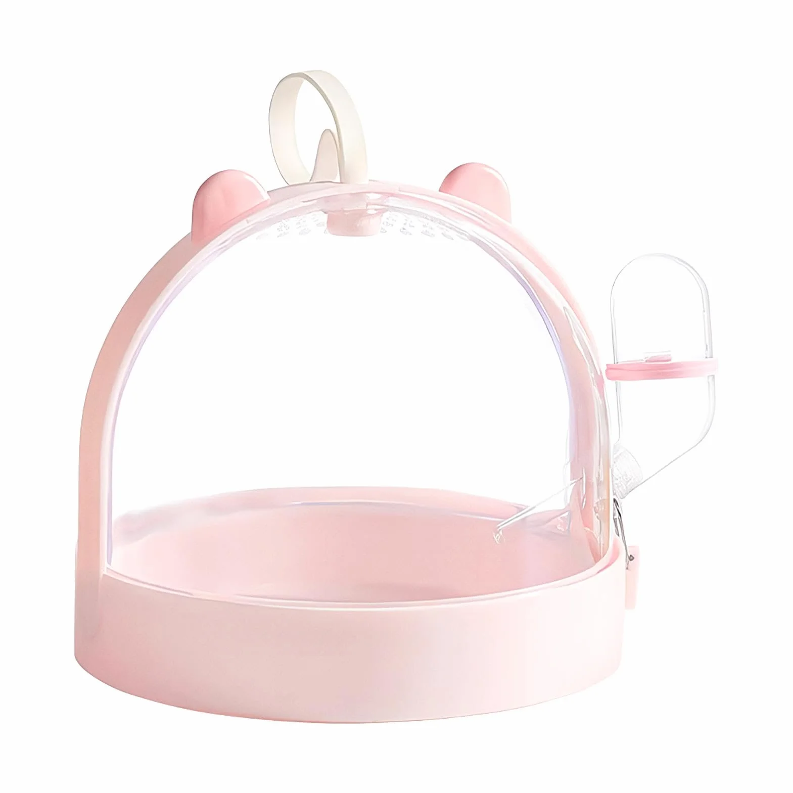 Hamster Carrier Cage, Dwarf Hamster Carrier, ma?y no?nik zwierz?t, klatka zewn?trzna Hamster, przeno?ny ma?y no?nik zwierz?t z otworami wentylacyjnymi i wbudowan? butelk? wod? i inne ma?e zwierz?ta