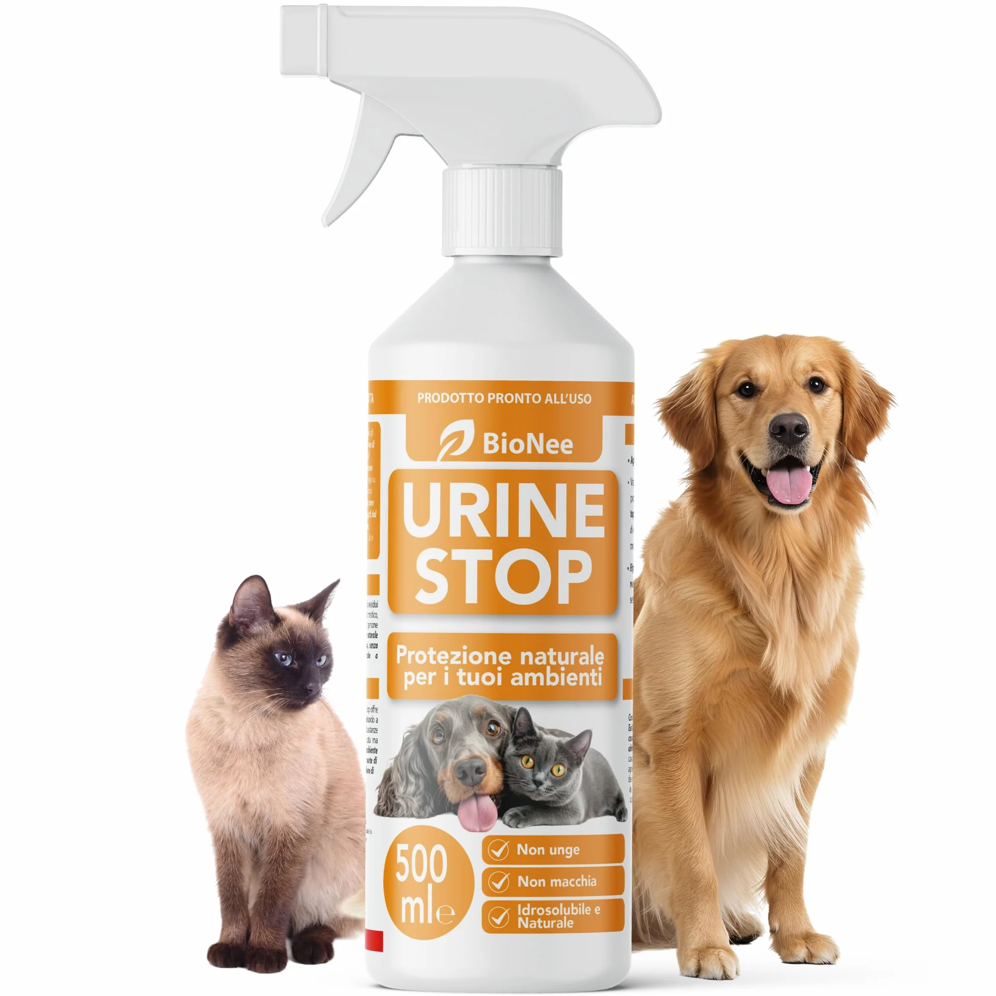 Urine Stop naturalny spray dla psów i kotów 500 ml podwójne działanie odstraszający i usuwający zapachy