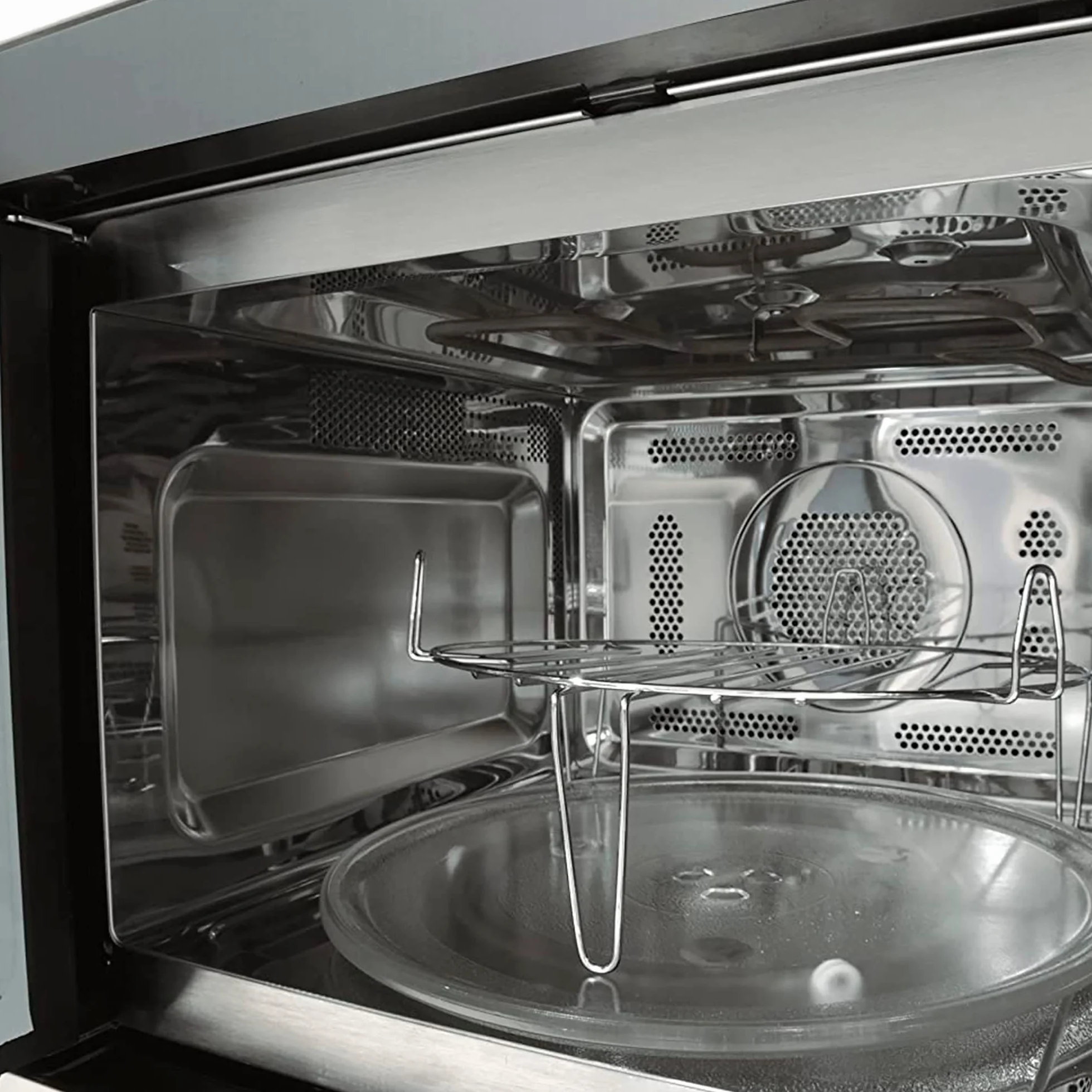 CATA - MMA 20 WH - Kuchenka mikrofalowa do zabudowy - Biała - Wnętrze ze stali nierdzewnej - Naścienna - 5 poziomów mocy - Grill 1000 W - Z timerem - Pojemność 20 l - Szerokość 60 cm