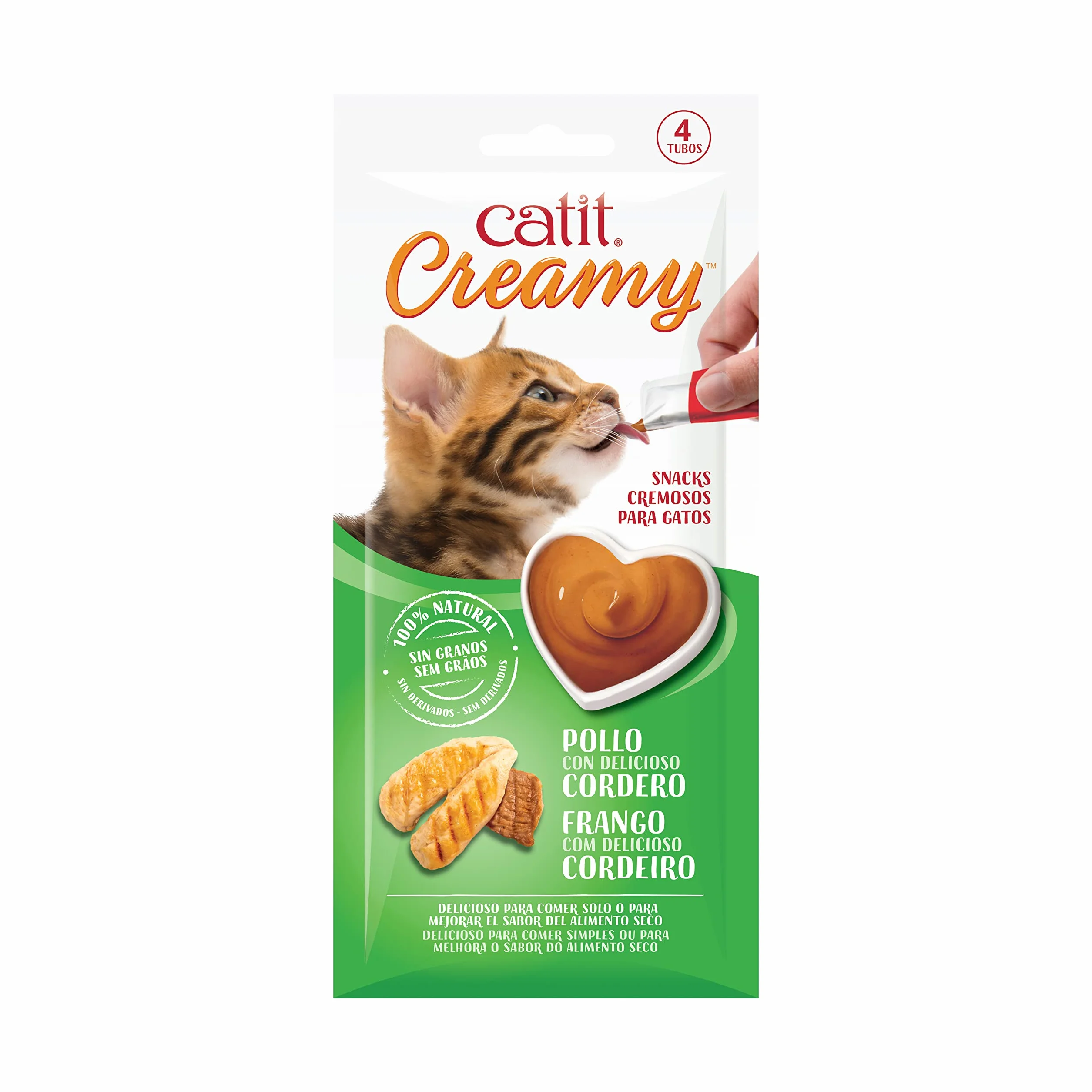 Catit Creamy przysmak dla kotów, 4 sztuki, kurczak/jagnięcina