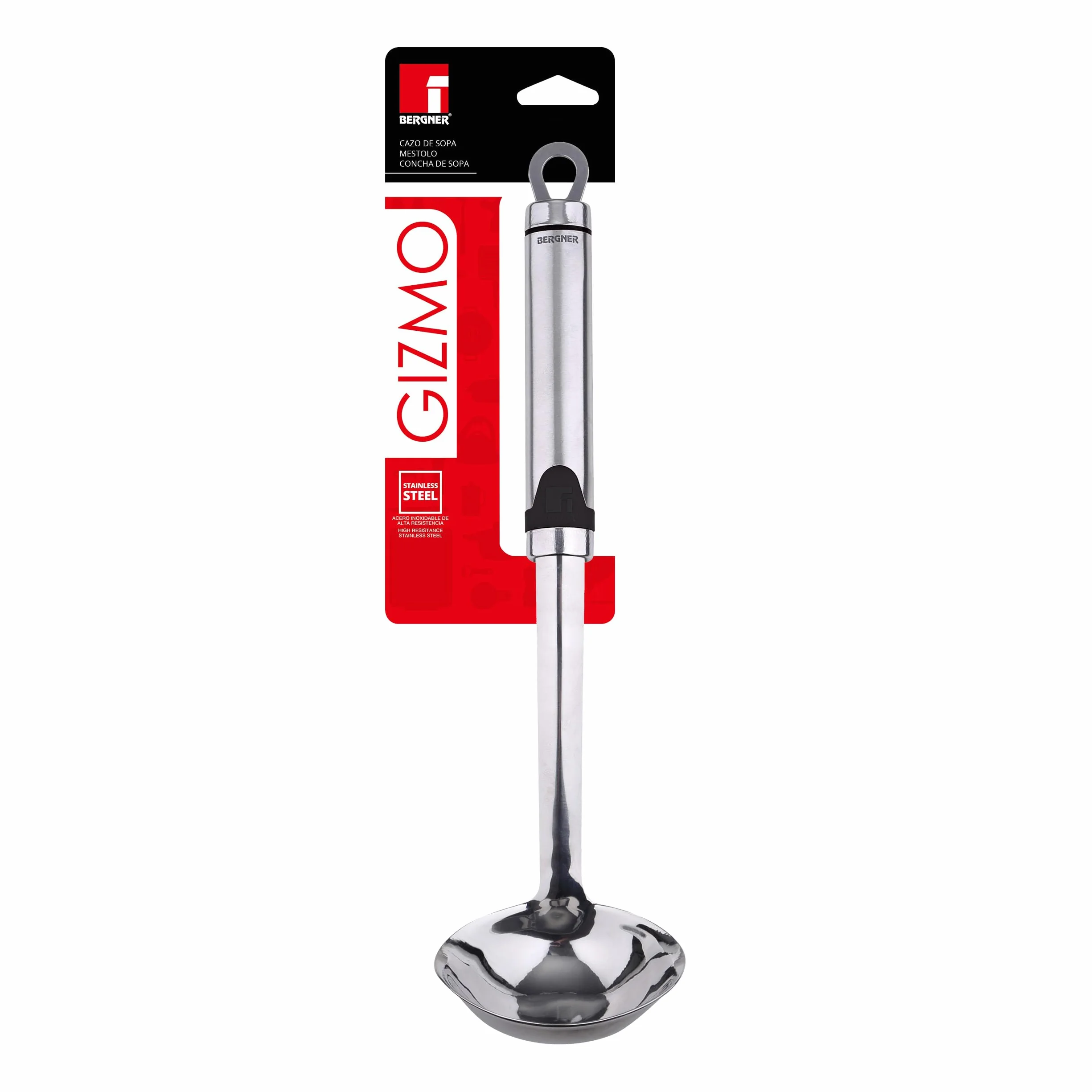 Bergner Gizmo 33 cm chochla, stal nierdzewna, 90 mm