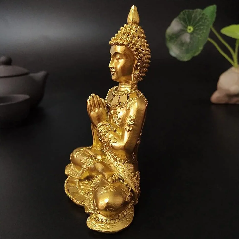 Statua Buddy/Budda Statuetka,Tajskie hinduskie posągi buddy do medytacji, dekoracje do przydomowego ogrodu Posągi Feng Shui, ozdoby do rękodzieła domowego