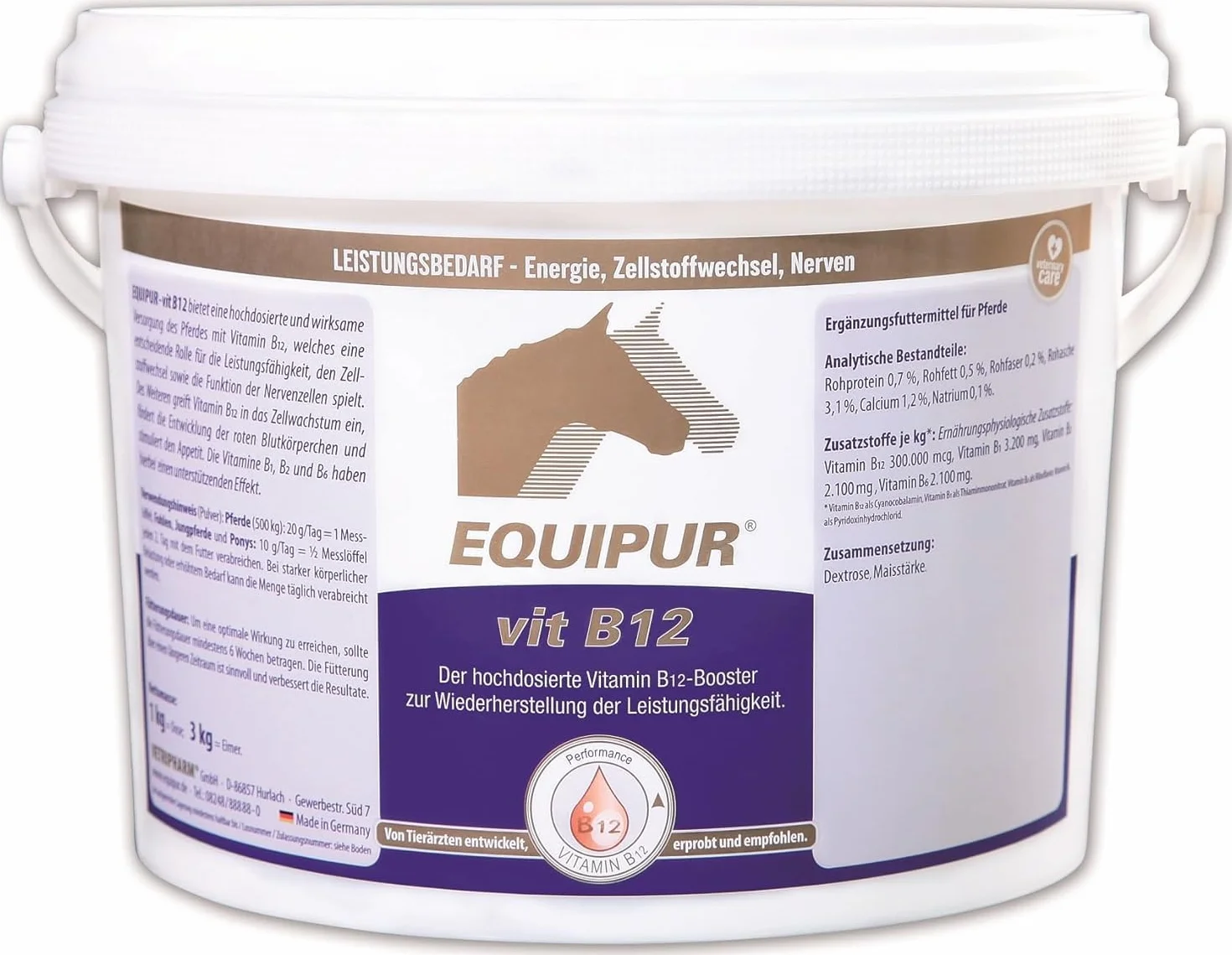 Equipur VIT B12 3 kg karma uzupełniająca dla koni