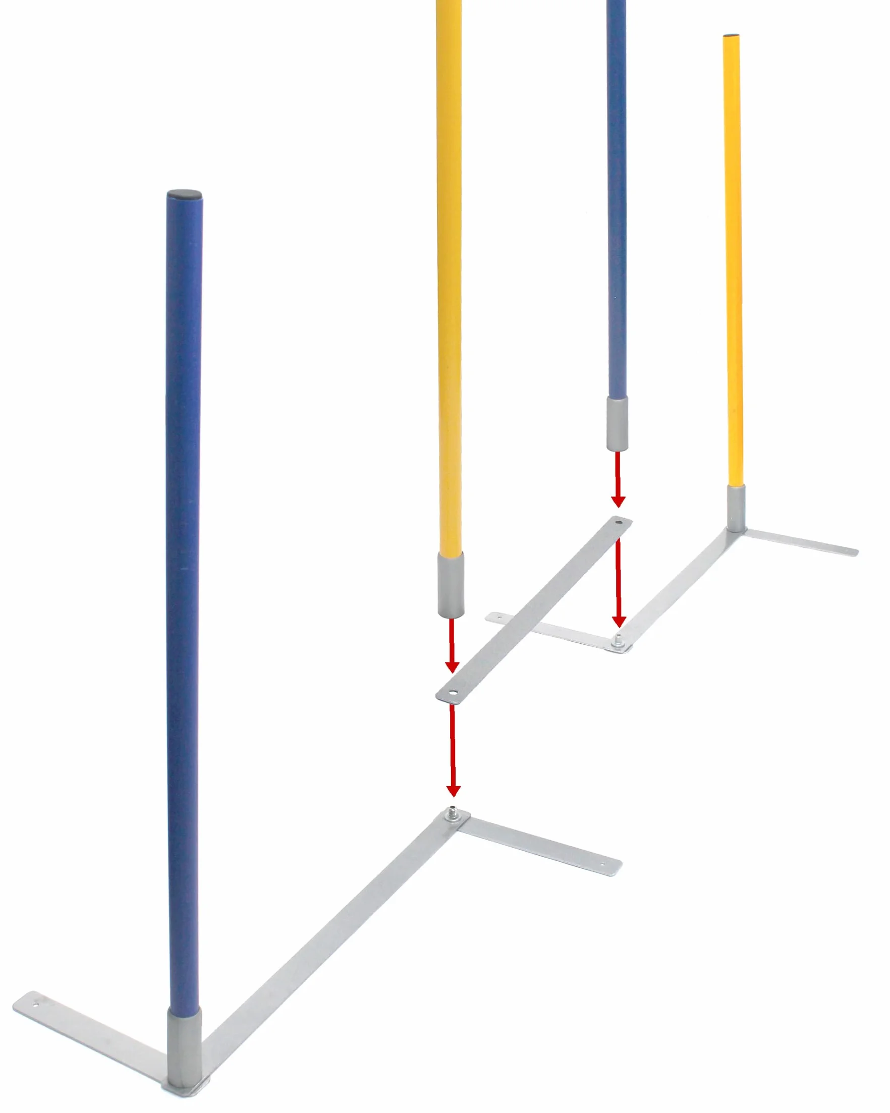 Metal Złącze do 2by2 Weave Poles do Rozbudowy Modułów Slalom