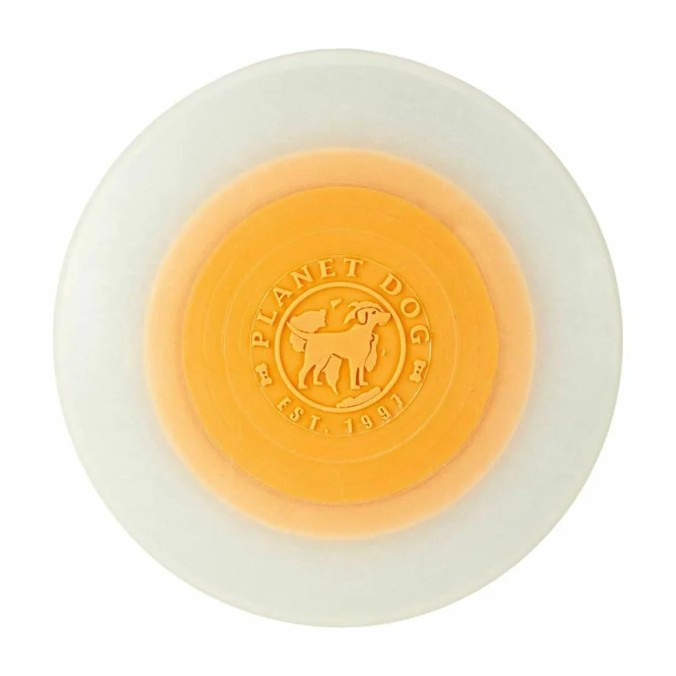 Planet Dog Orbee-Tuff Zoom Flyer Disc - Dysk do rzucania i aportowania dla psów - Świeci w ciemności - S