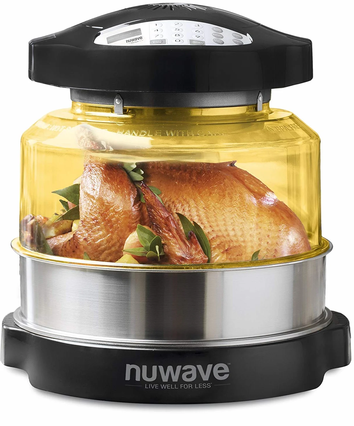 NuWave Piec Pro Plus | przewodzenie ciepła, kuchenka termoobiegowa i na podczerwień, zdrowsze posiłki i elastyczne gotowanie na gorącym powietrzu, pieczenie, smażenie, grillowanie, gotowanie na parze,