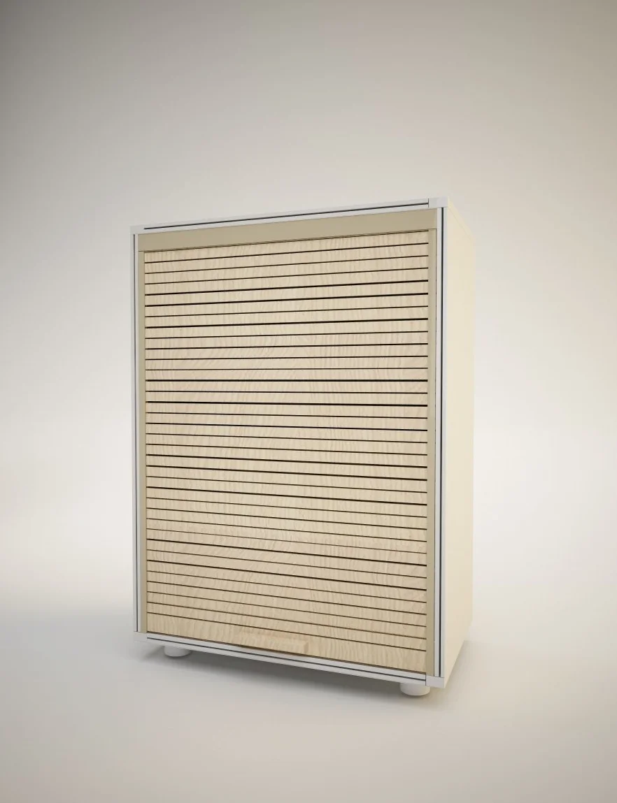 Szafka modułowa 80 z roletą, beżowa (84,5 x 62,5 x 35 cm)