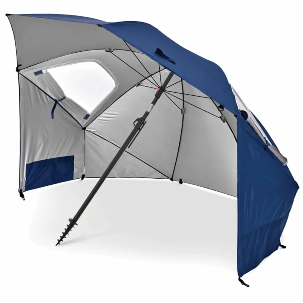 Sport-Brella Unisex Bella Premiere Parasol Przeciwsłoneczny, Niebieski/Szary, 2.4 m