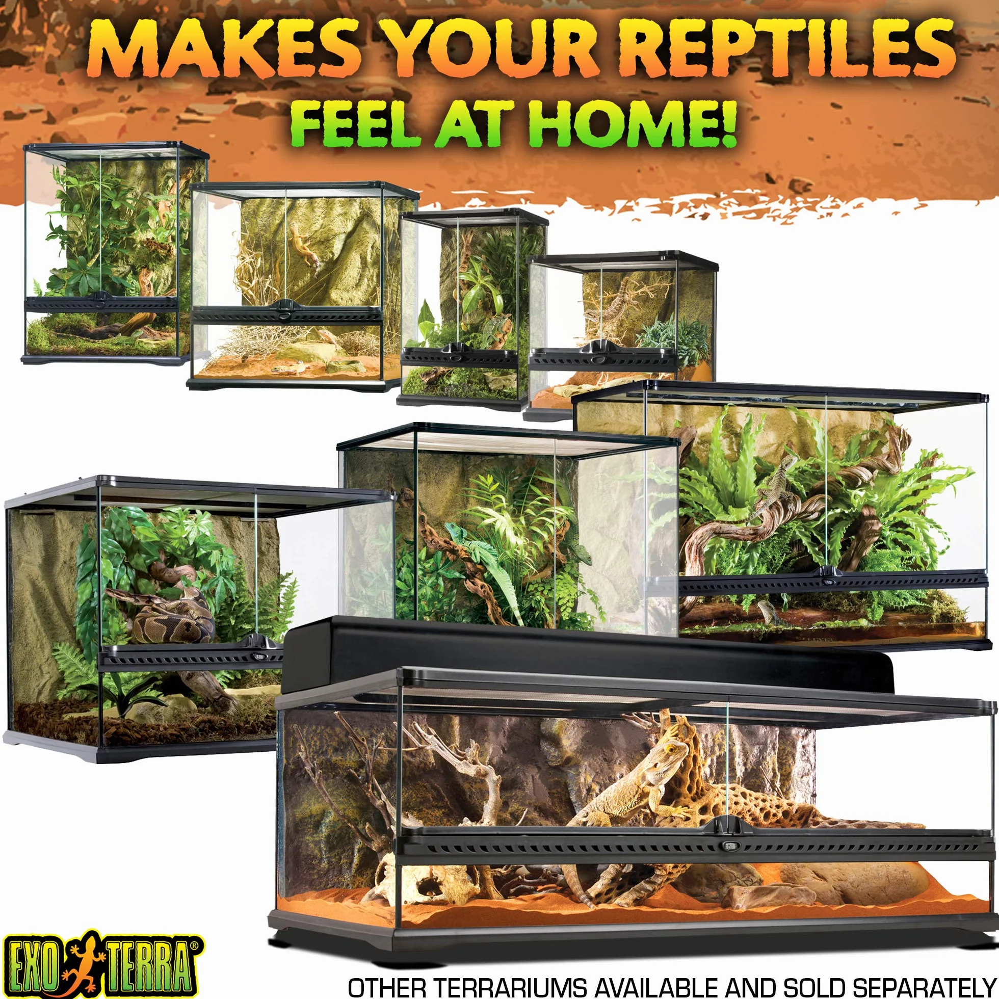 Exo Terra Nano Terrarium 20 x 20 x 20 cm Czarny Przezroczysty