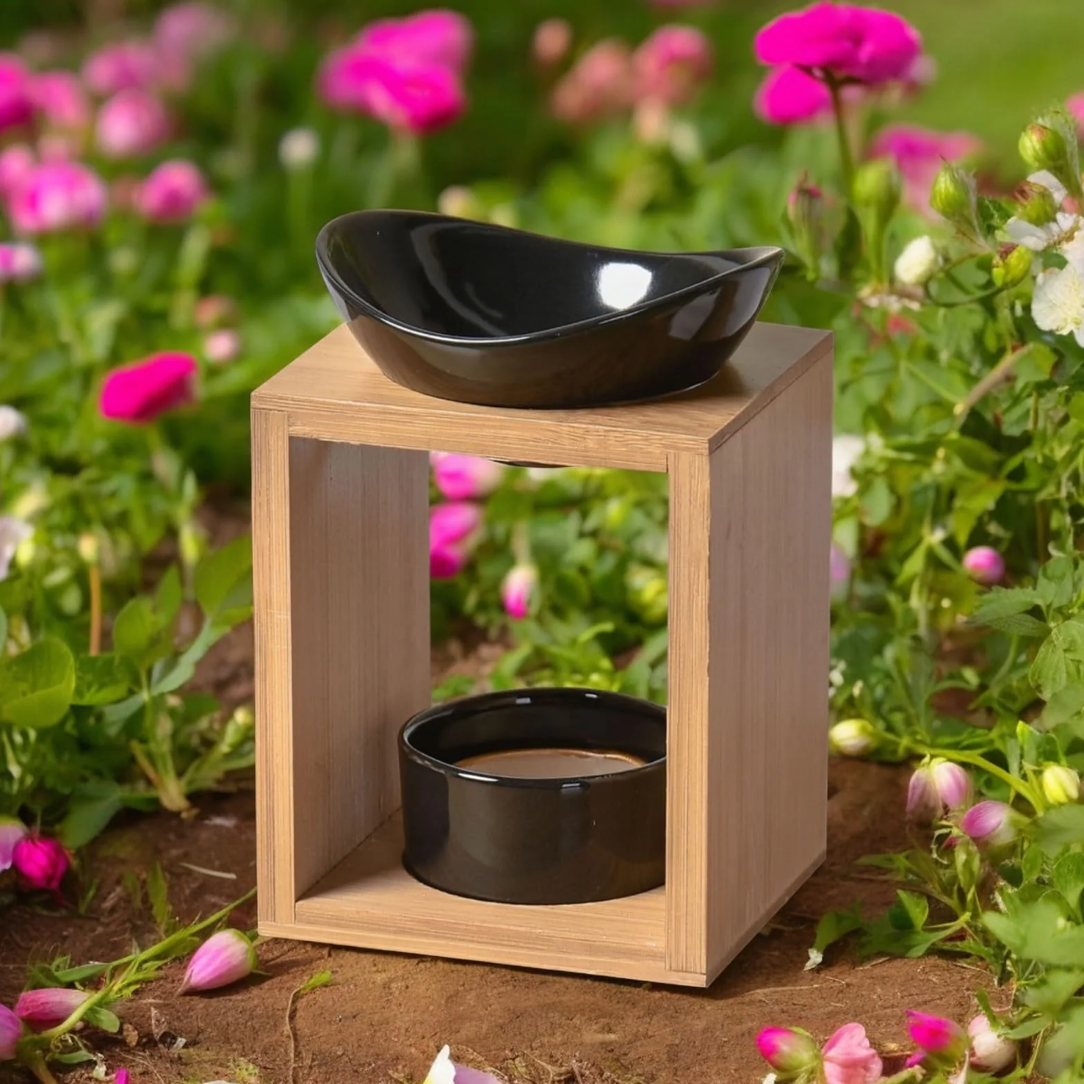 Zen'Arôme - Naturéa Kalos Palnik Perfumy - Palnik olejków eterycznych, zapach topnienia, kwadrat wosku zapachowego - Miękkie ciepło - Aromaterapia - Przedmiot dekoracyjny i terapeutyczny