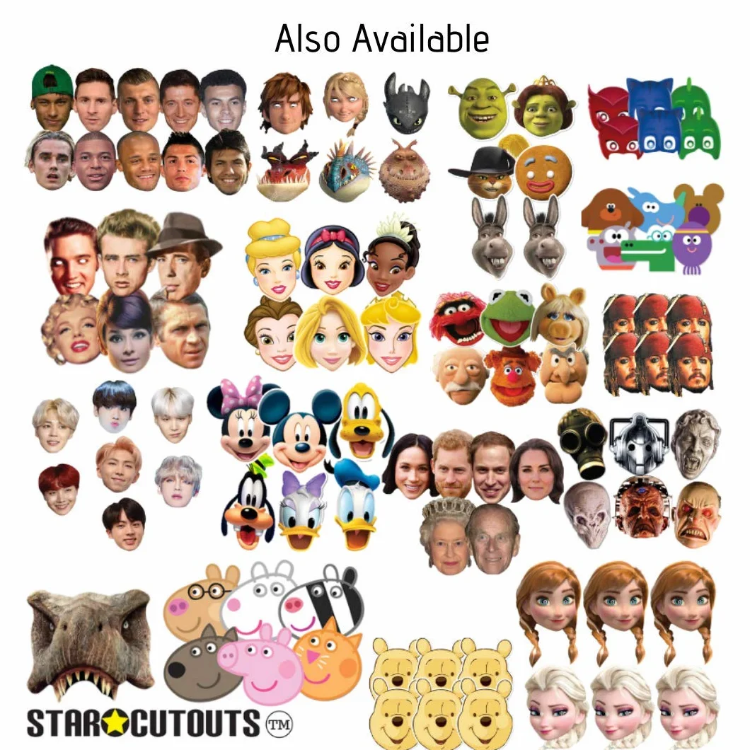 STAR CUTOUTS SM301 Kanye West zabawa dla rodziny, przyjaciół i fanów, wielokolorowa, jeden rozmiar