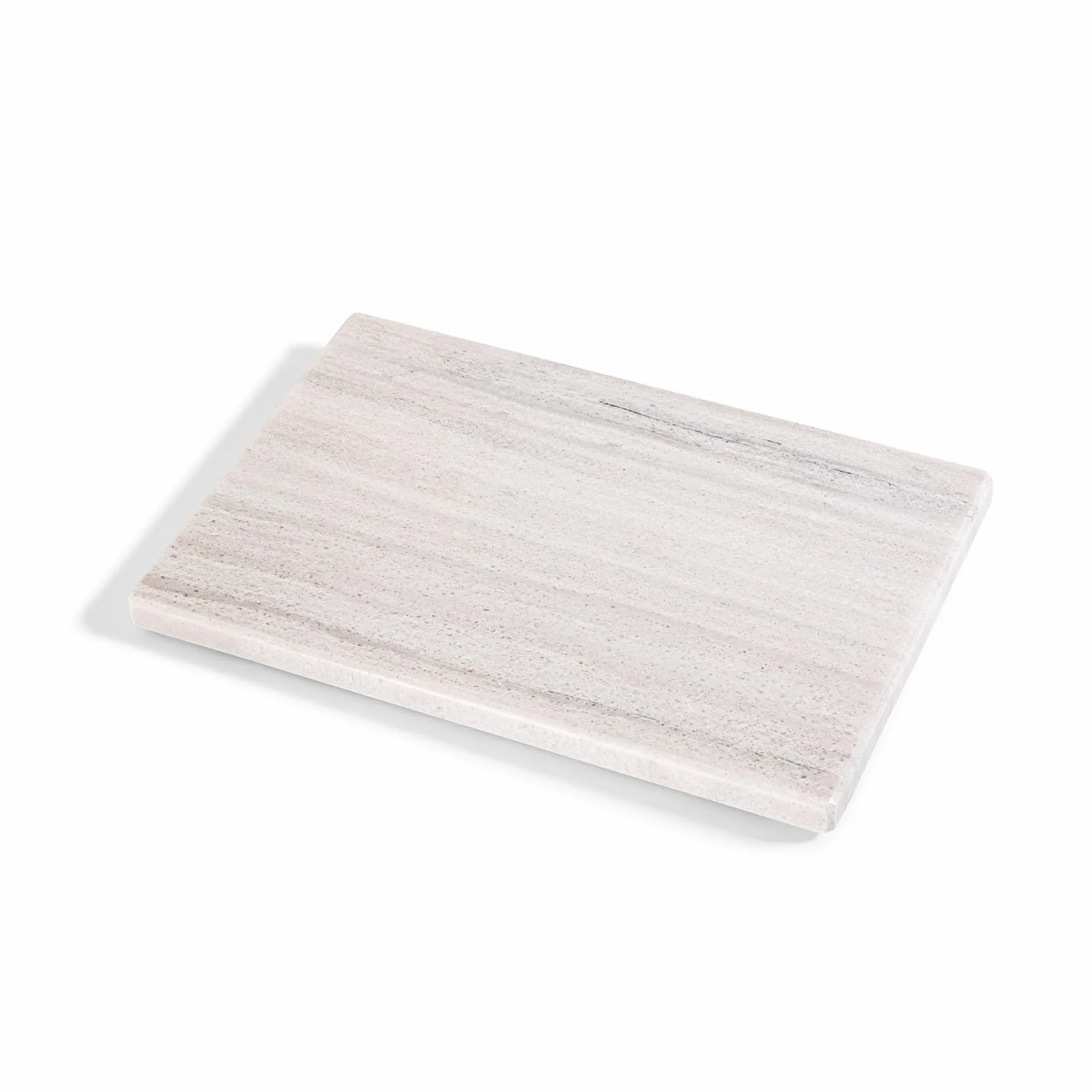 Little Marble Table – deska do krojenia z białego marmuru, 30,5 x 20,3 cm, elegancka taca do kuchni, sushi, sera, aperitifów, włoski design, wyprodukowano we Włoszech