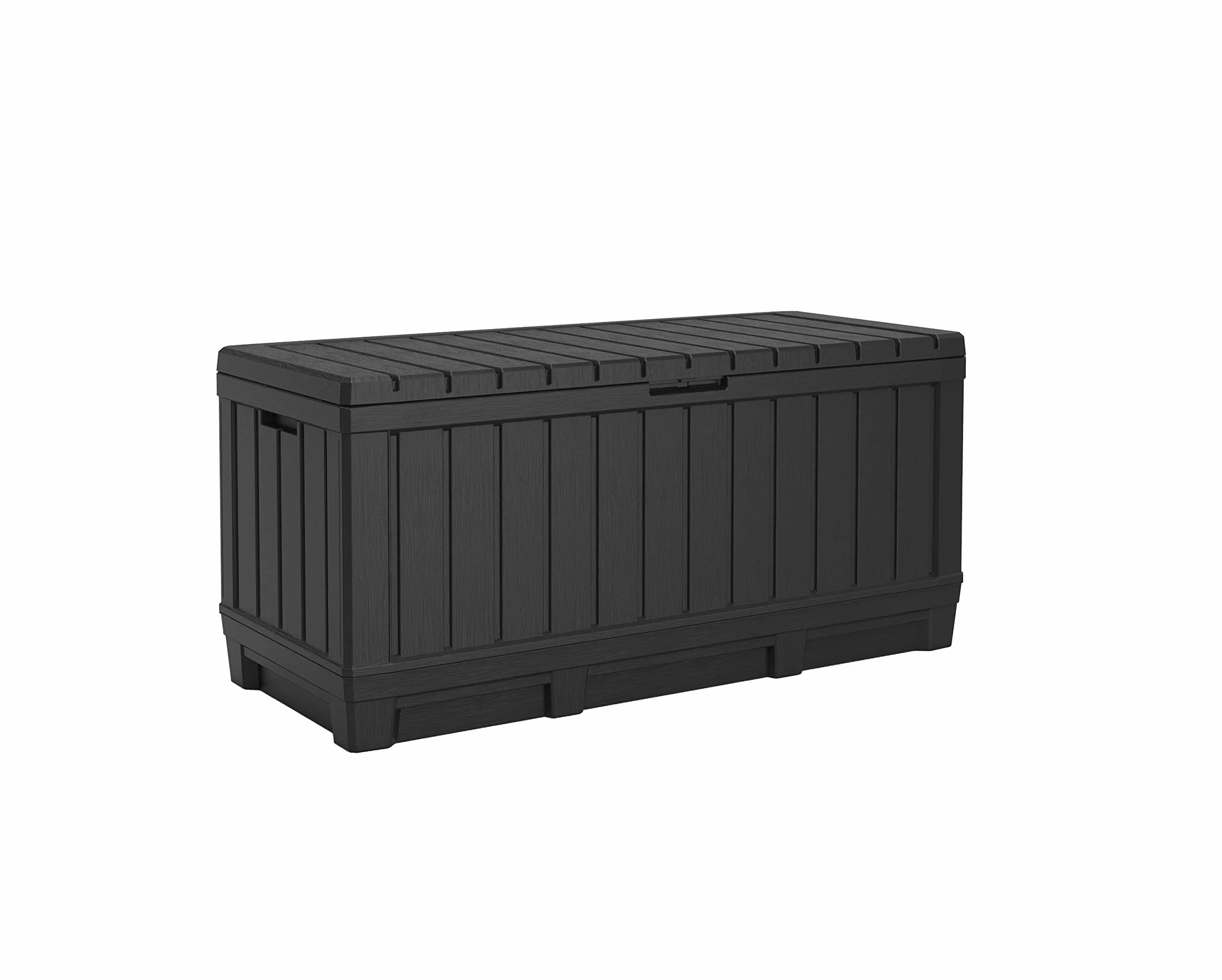 Koll Living skrzynia ogrodowa, pojemno?? 350 l, antracytowa, kompaktowe pude?ko do przechowywania z du?? ilo?ci? miejsca na poduszki do siedzenia, narz?dzia ogrodowe lub zabawki dla dzieci